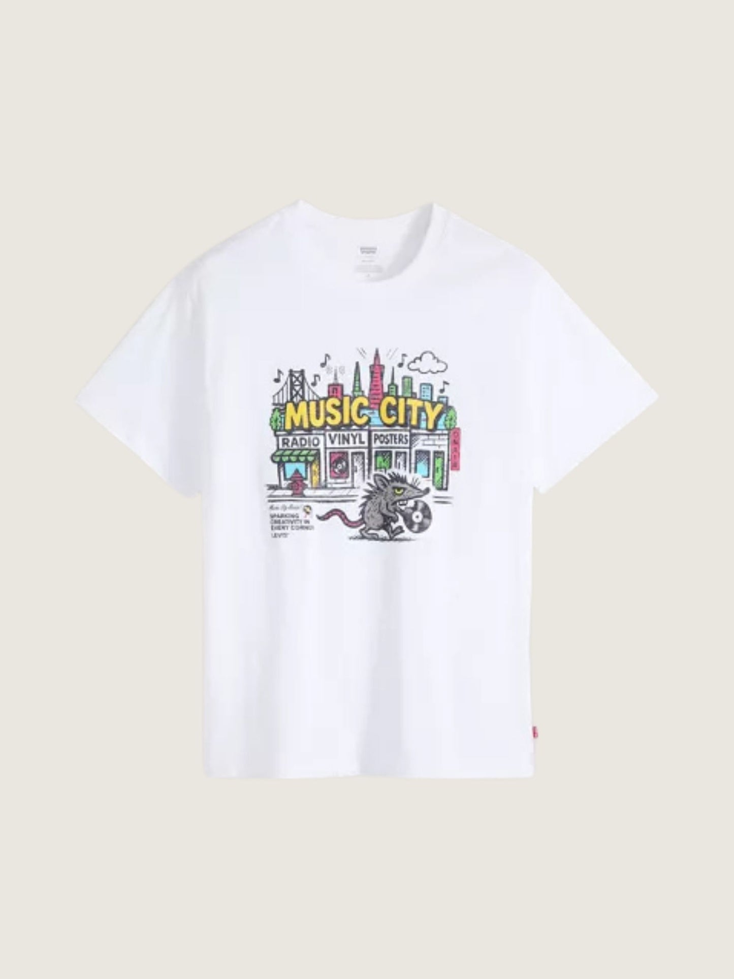 LEVI'S - Music City Vinyls Graphic T-Shirt -