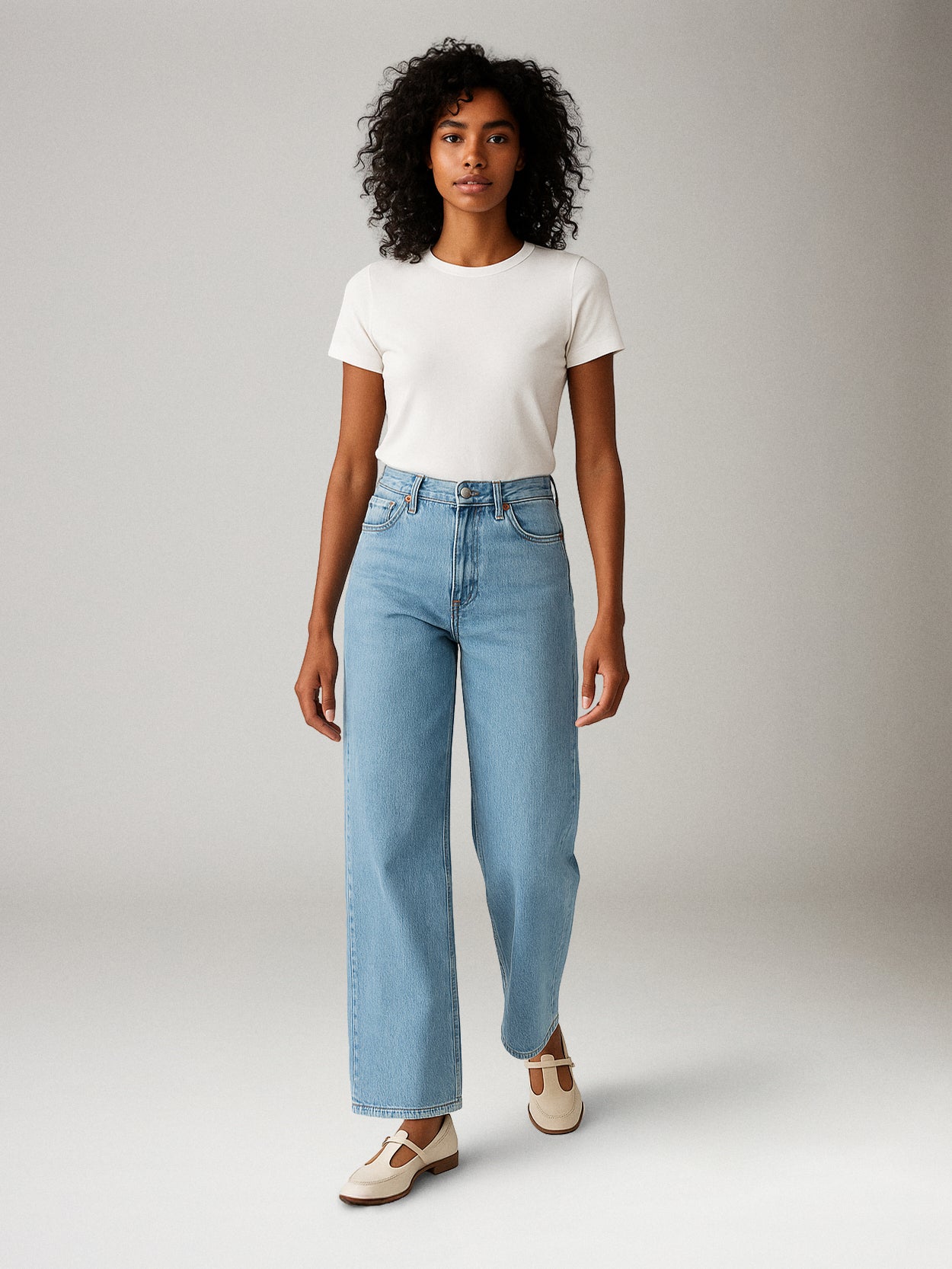 Ribcage Wide Leg Jeans – PLENTY - Main Image