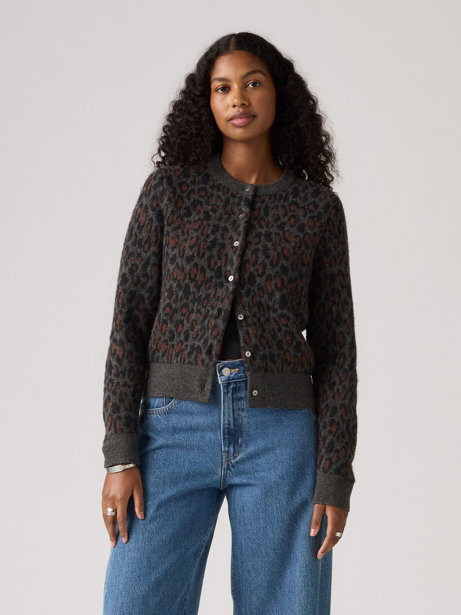 LEVI'S - Tara Wooly Leopard Cardigan -