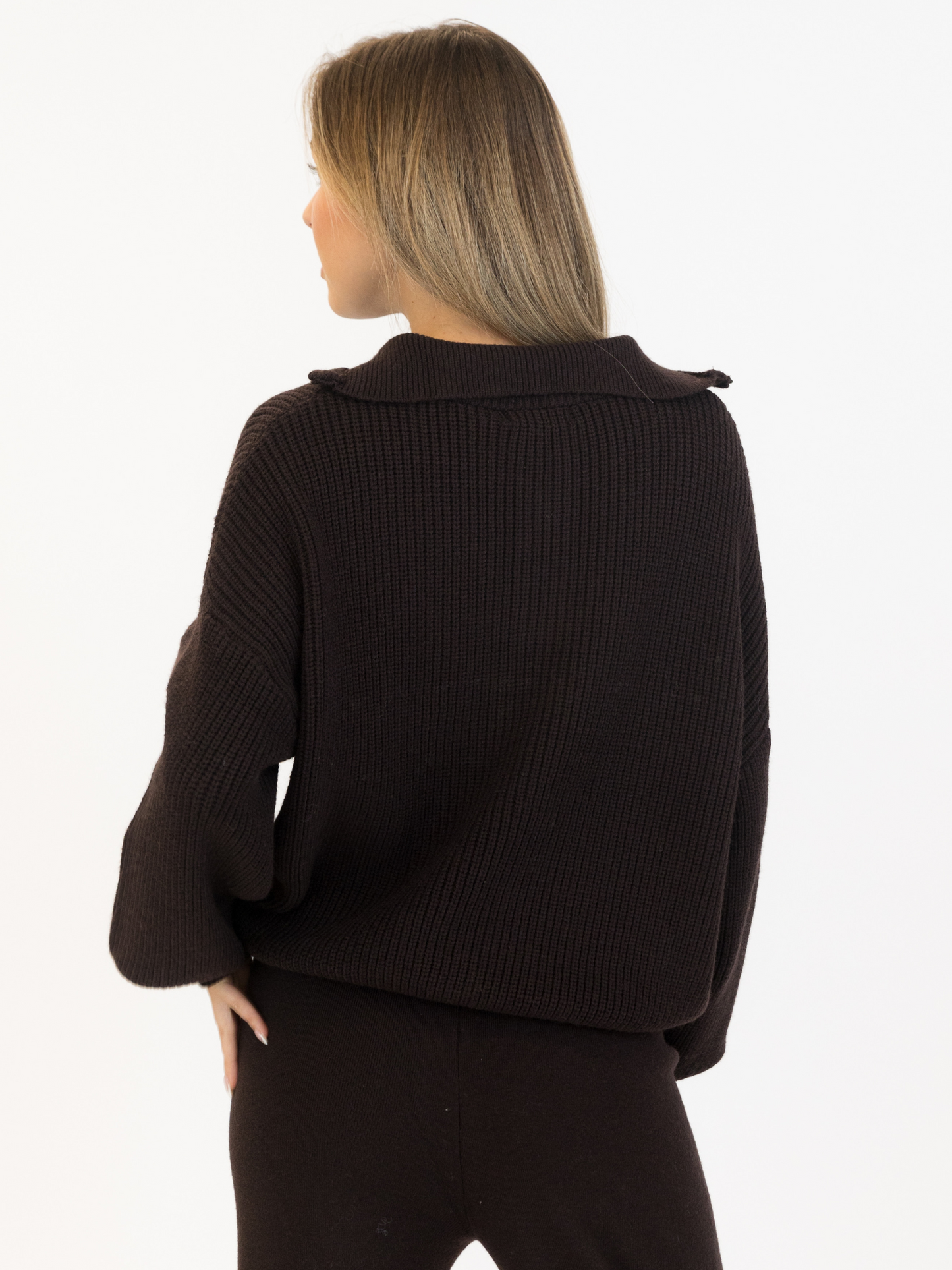 LYLA + LUXE - Chase Quarter Zip Mockneck Sweater -