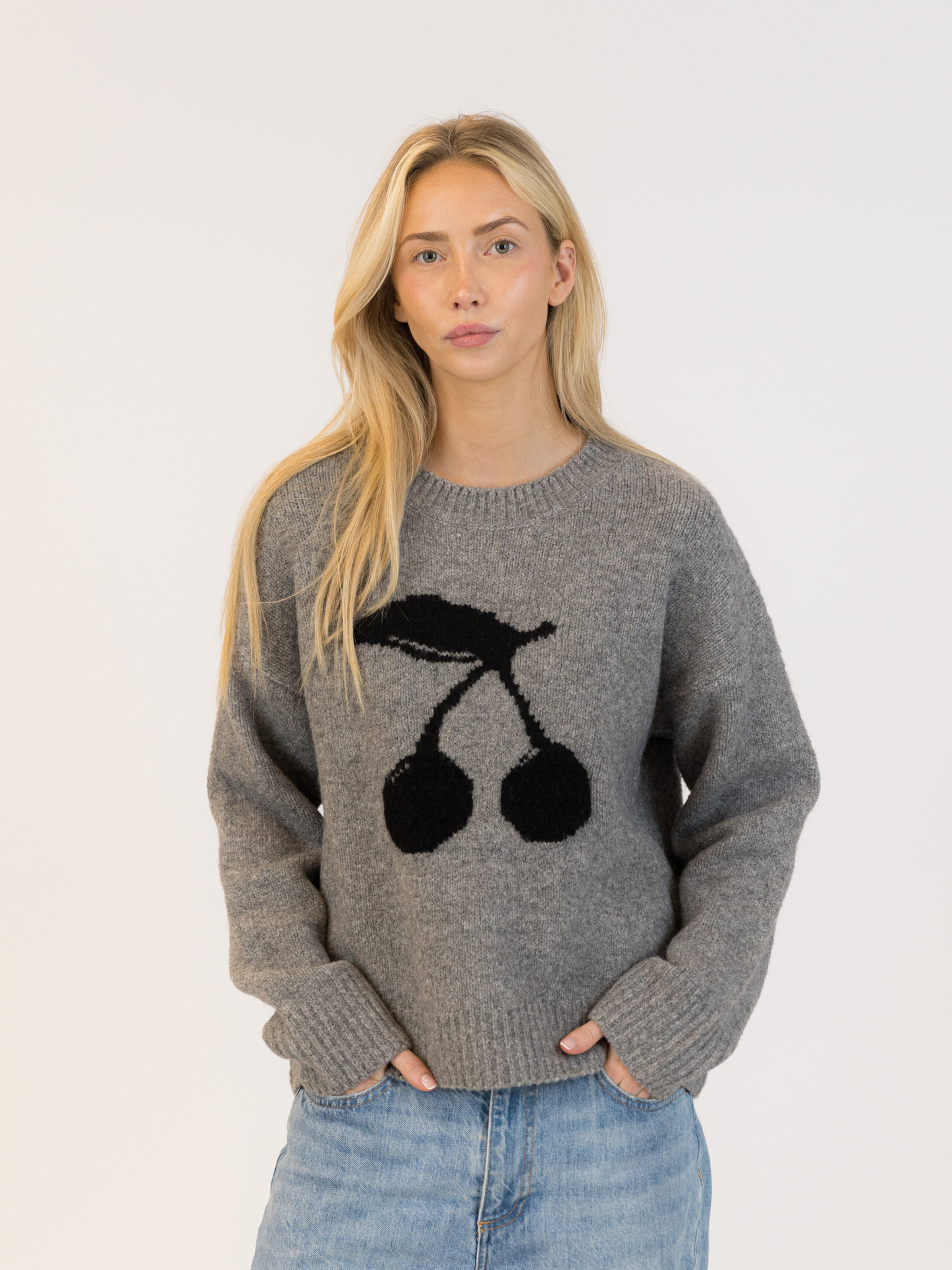 LYLA + LUXE - Lou Cherry Crewneck Sweater -