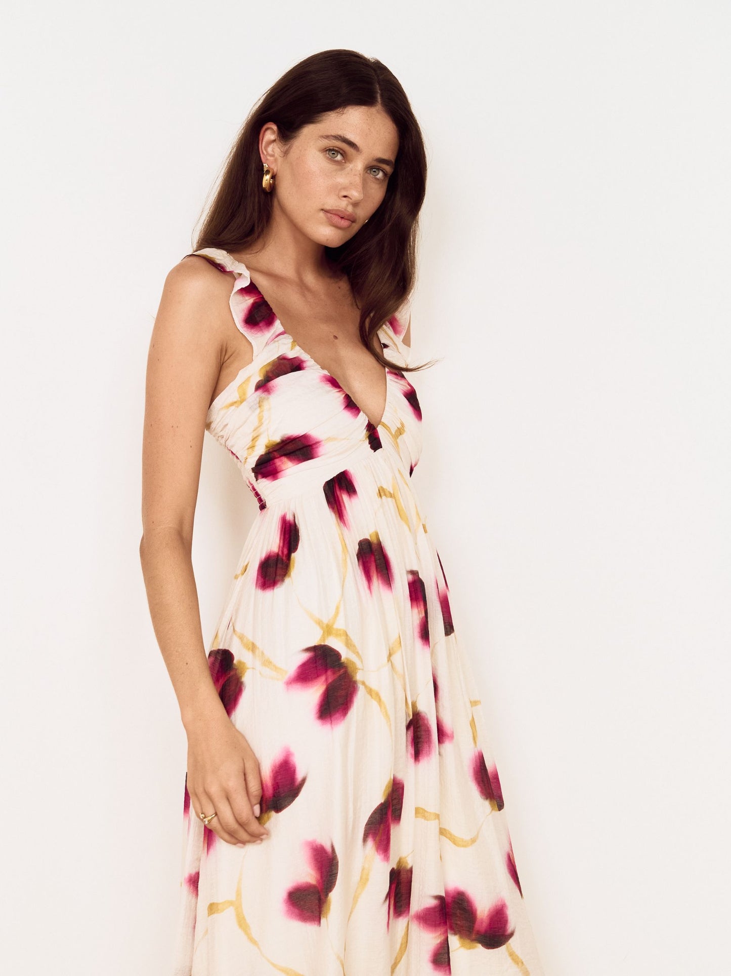 MINKPINK - Emery Ruffled Maxi Dress -