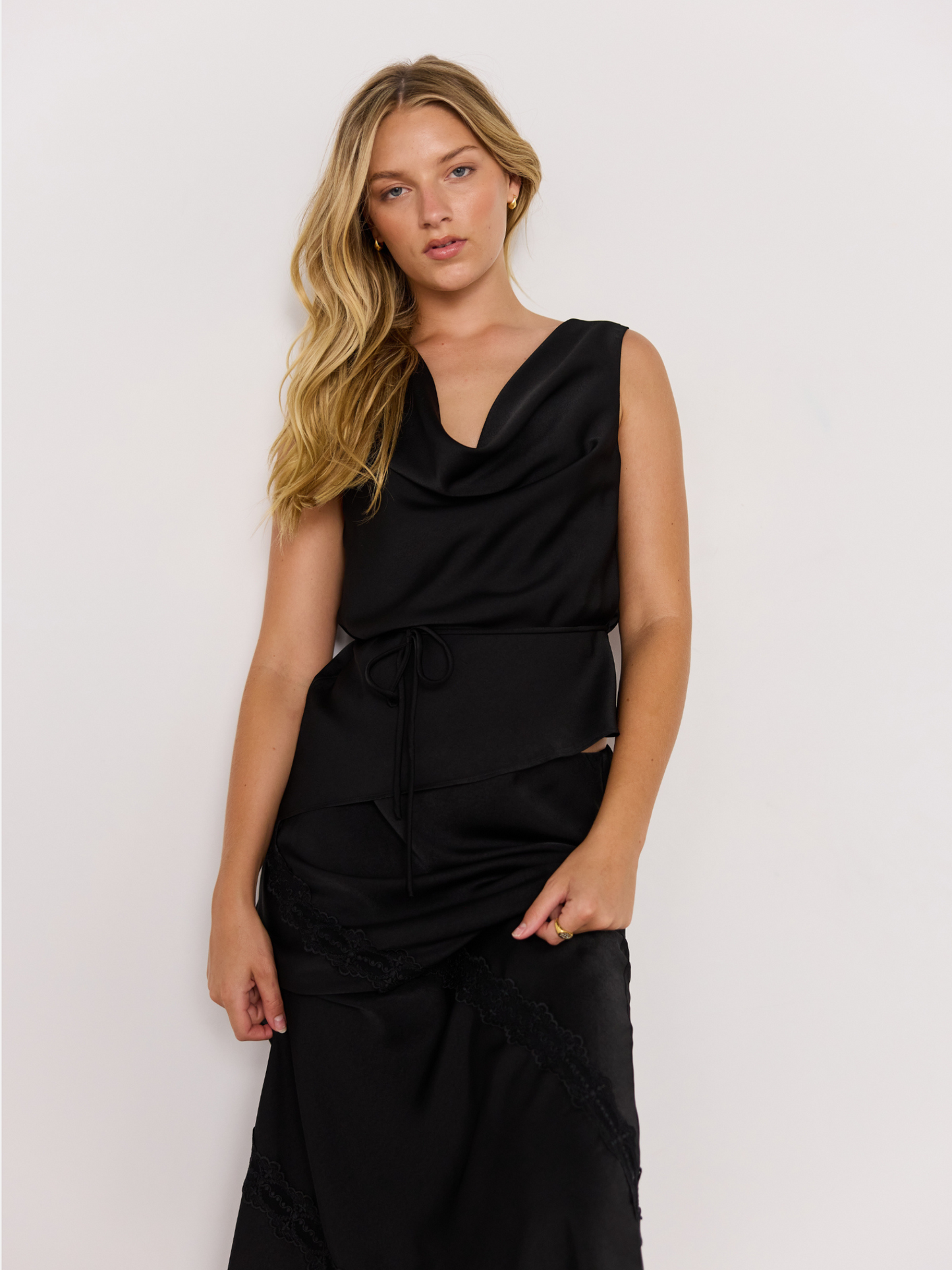 MINKPINK - Momento Cowl Neck Top -