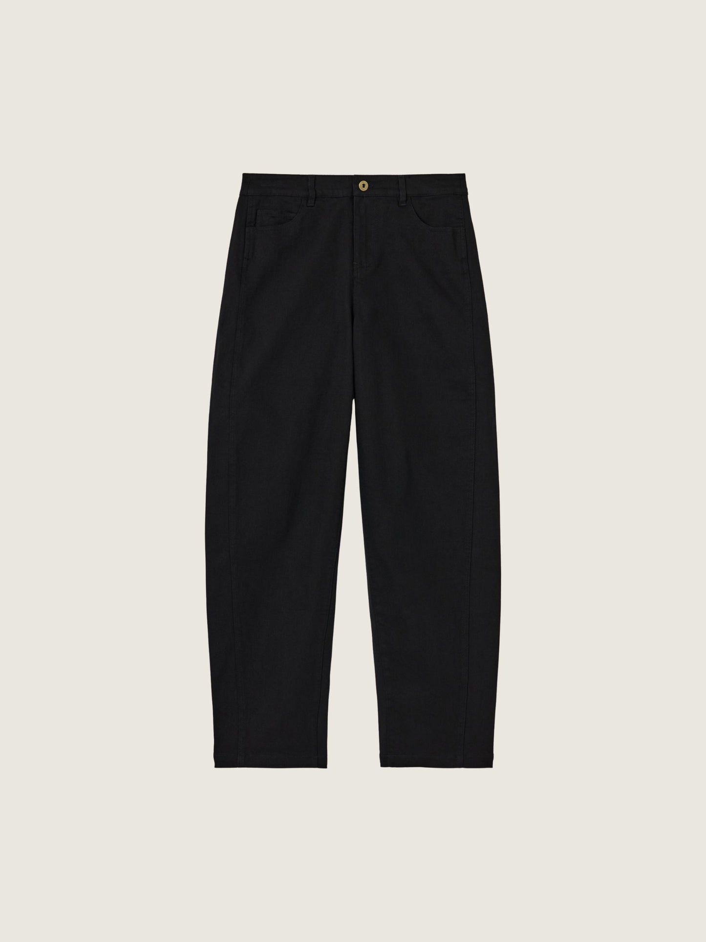 MONK & LOU - Julie Cropped Barrel Pants - Black