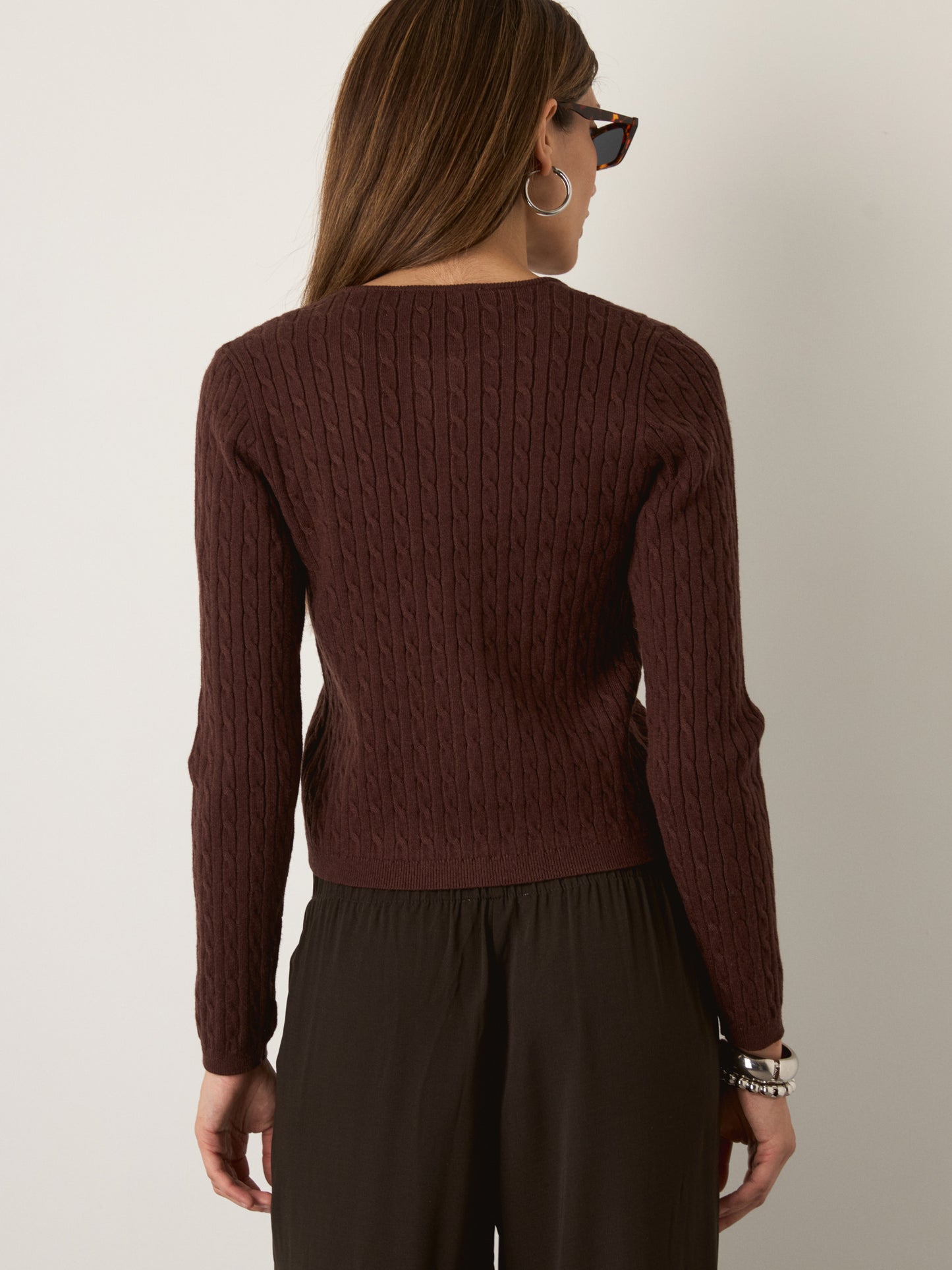 MONK & LOU - Nevaeh Cable Cardigan -