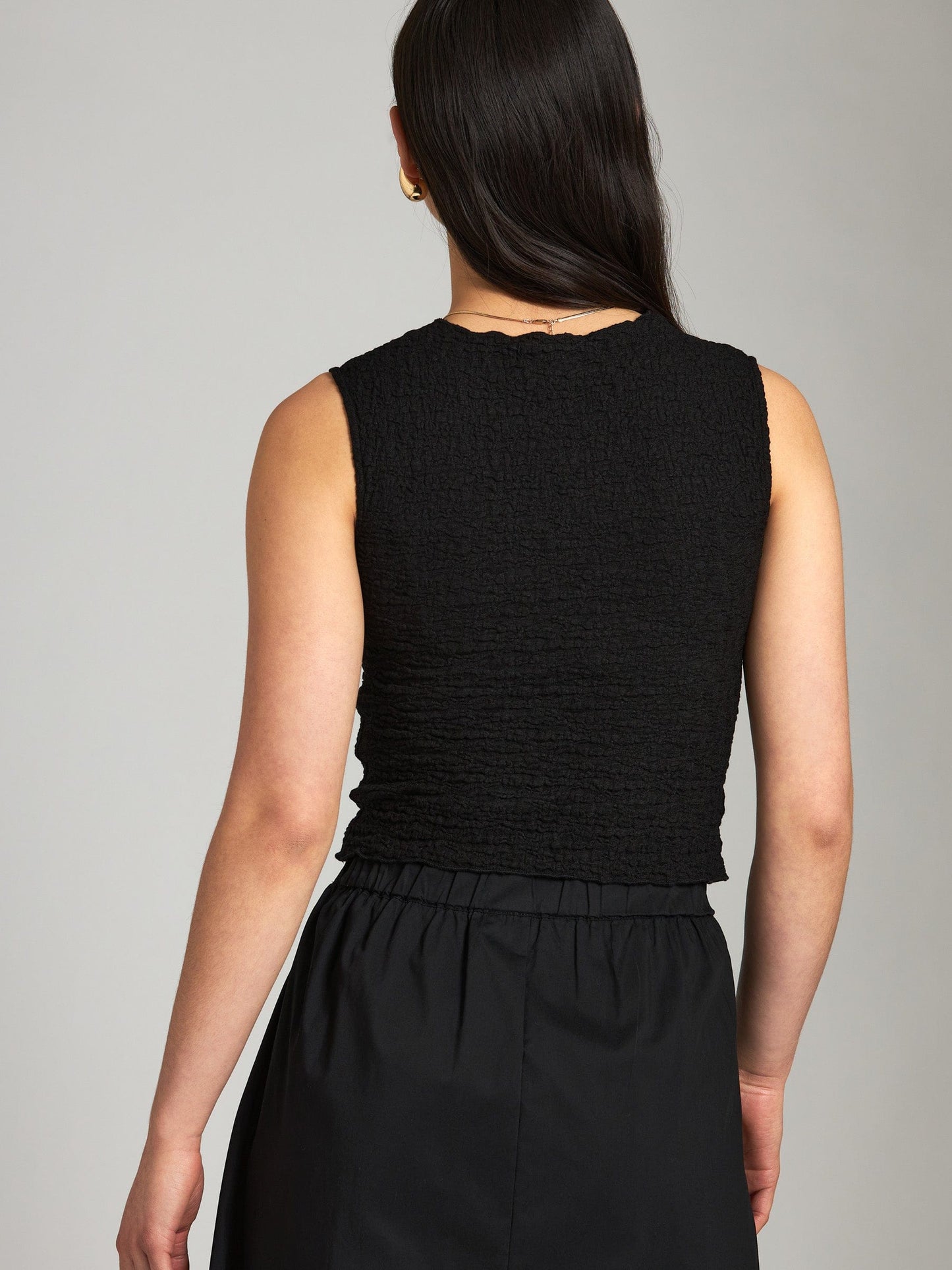 MONK & LOU - Textured Cotton Teya Top