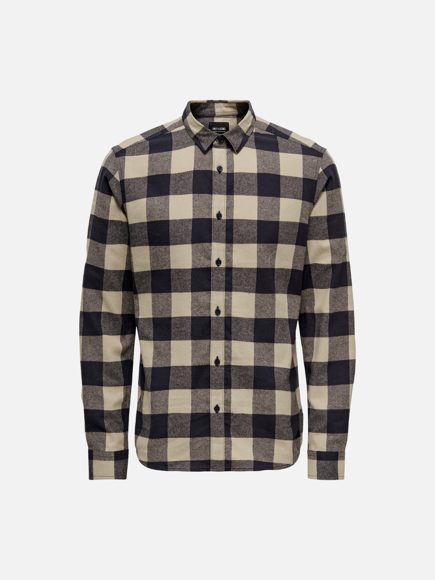 ONLY & SONS - Gudmund Longsleeve Checked Shirt - Dark Navy