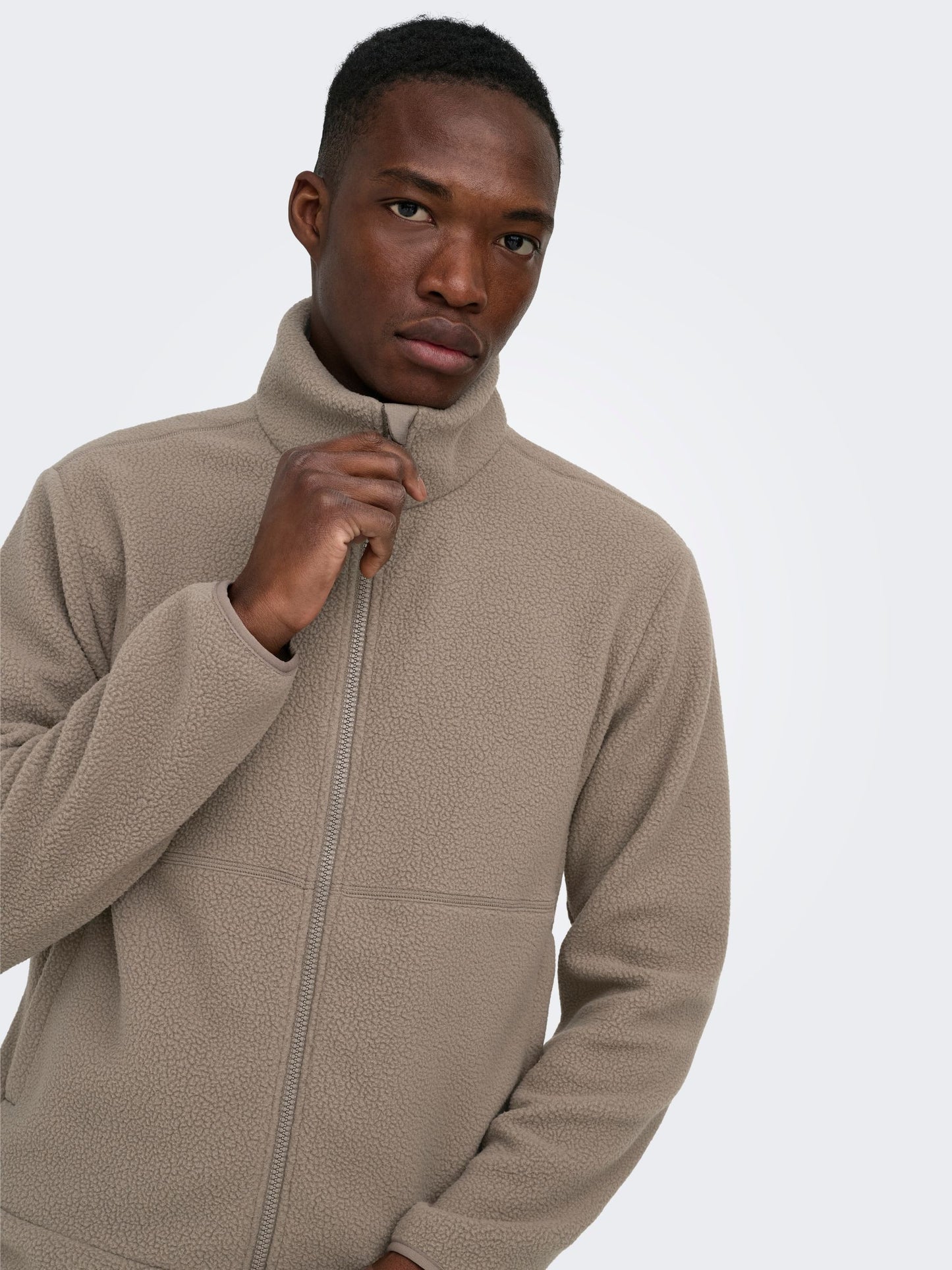 ONLY & SONS - Jason Fleece Zip-Up Jacket -