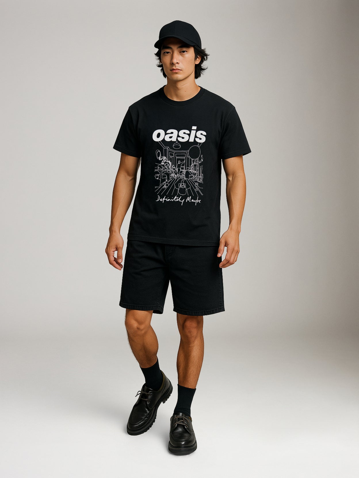 ONLY & SONS - Oasis RLX Tee - Black Drawing Print