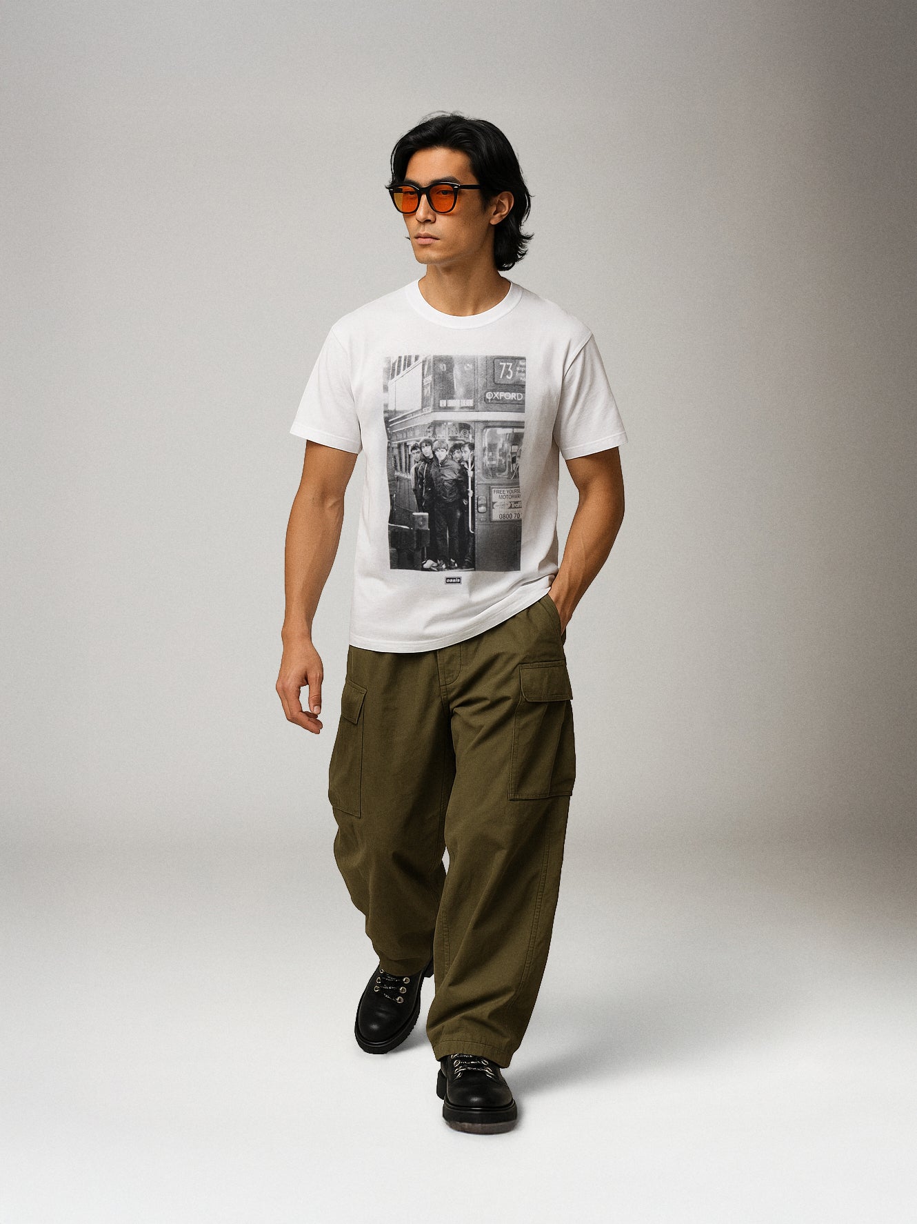 ONLY & SONS - Oasis RLX Tee - Bright White London Bus