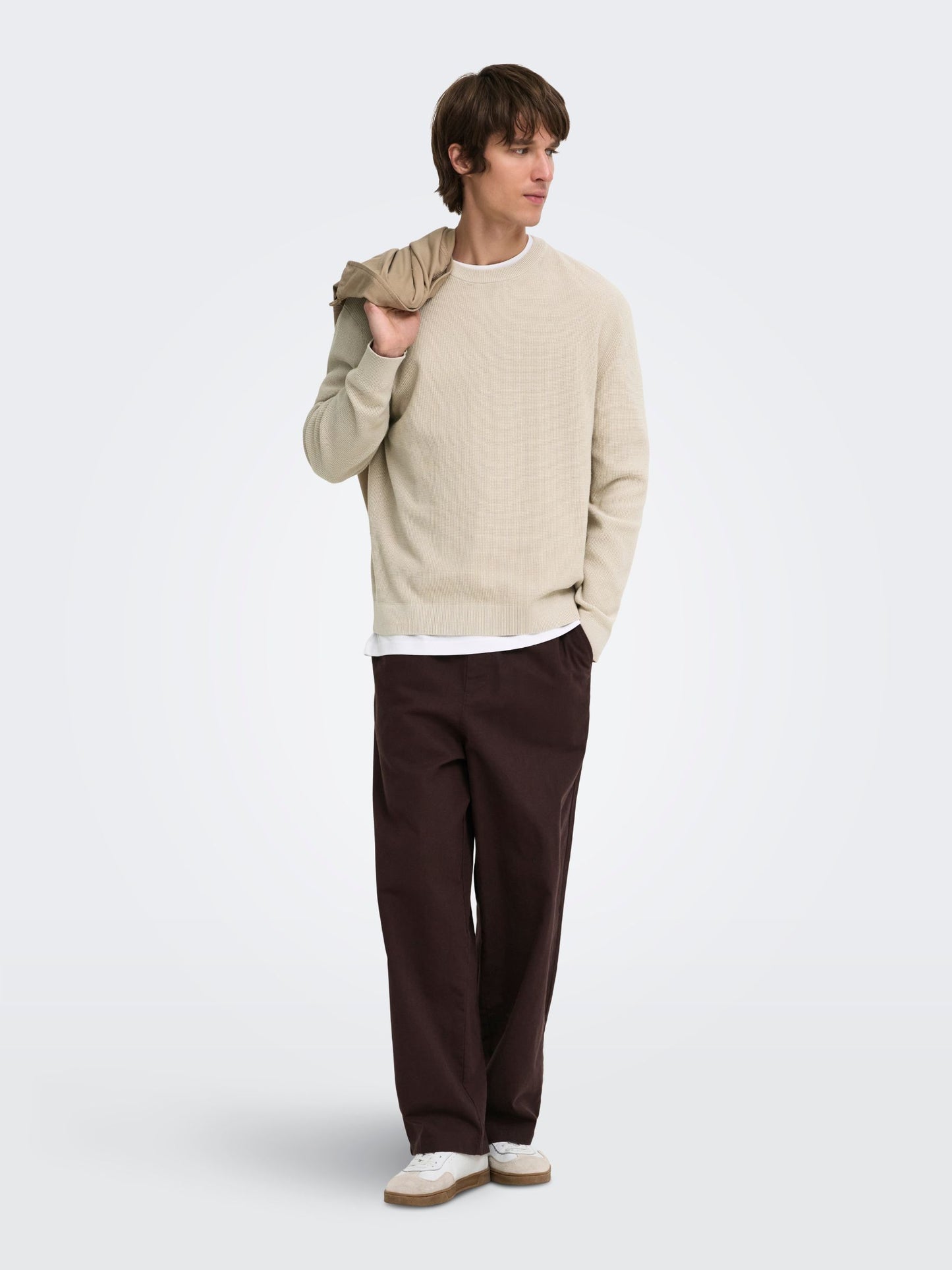 ONLY & SONS - Tony Longsleeve Waffle Knit Shirt -