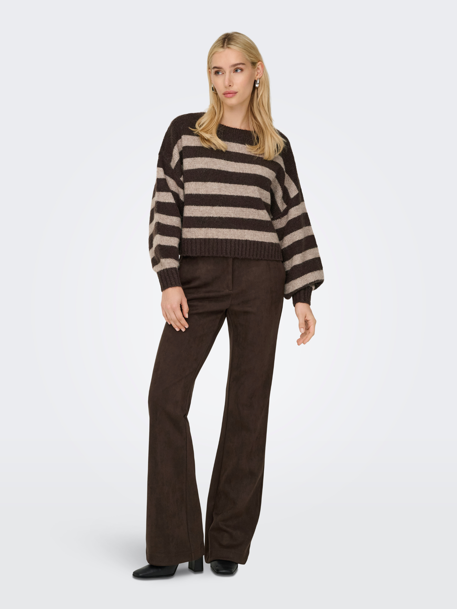 ONLY - Aya Stripe Boatneck Knit -