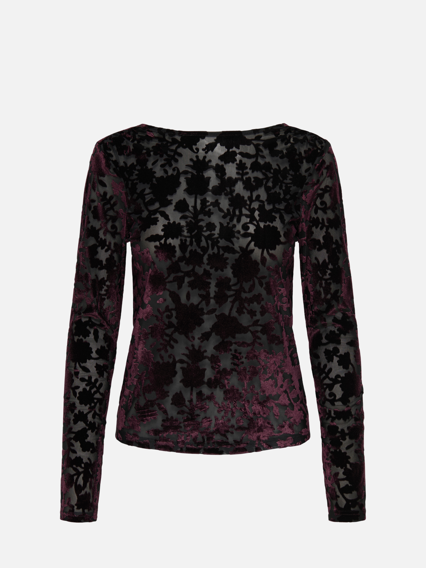 ONLY - Thea Flock Longsleeve Top - Wine Tasting