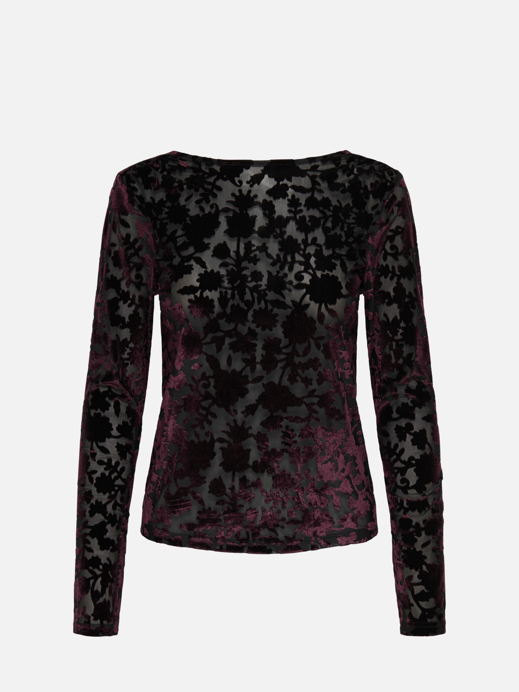 ONLY - Thea Flock Longsleeve Top - Wine Tasting