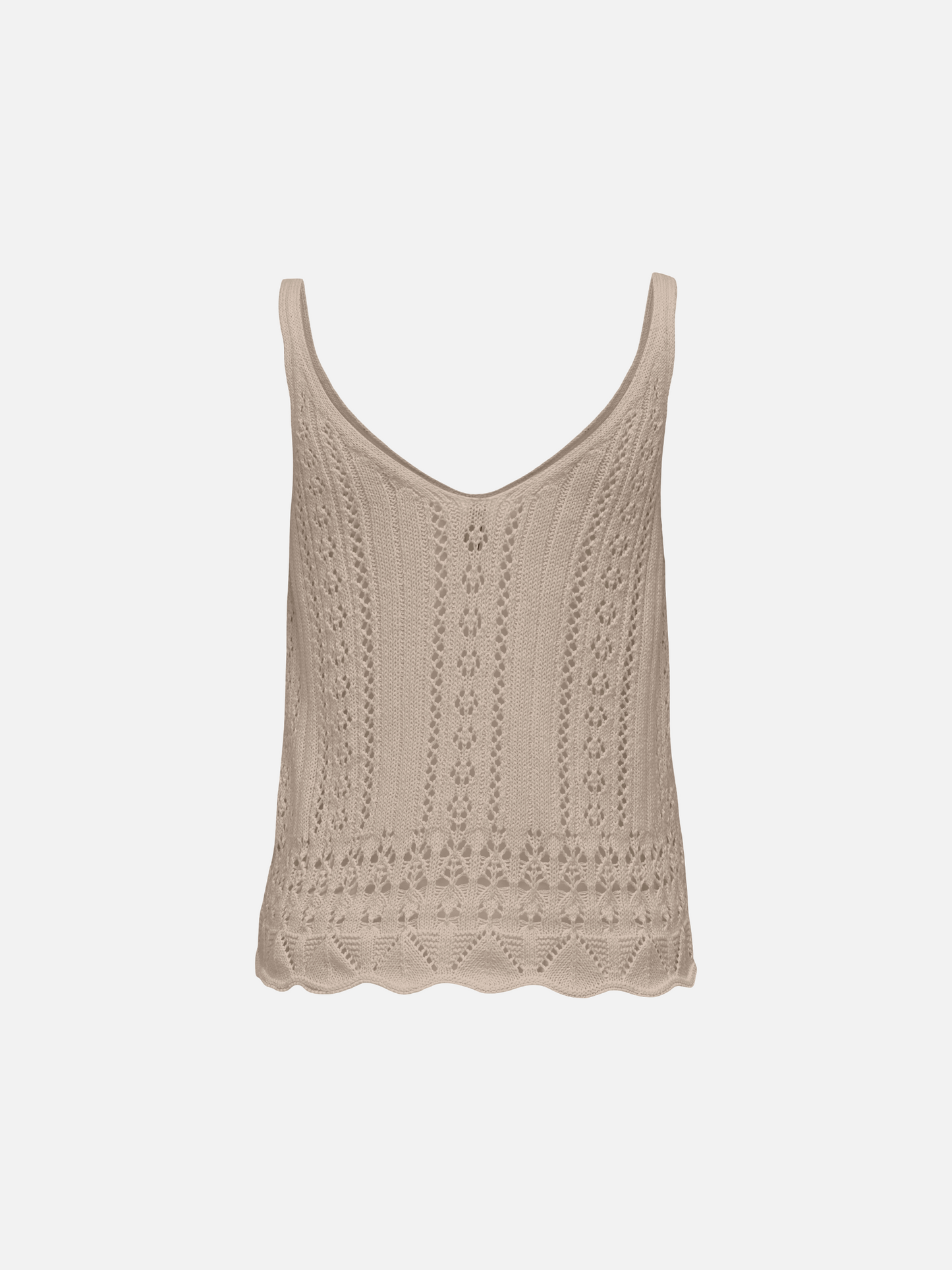ONLY-Lyzet Knit Tank-Feather Grey