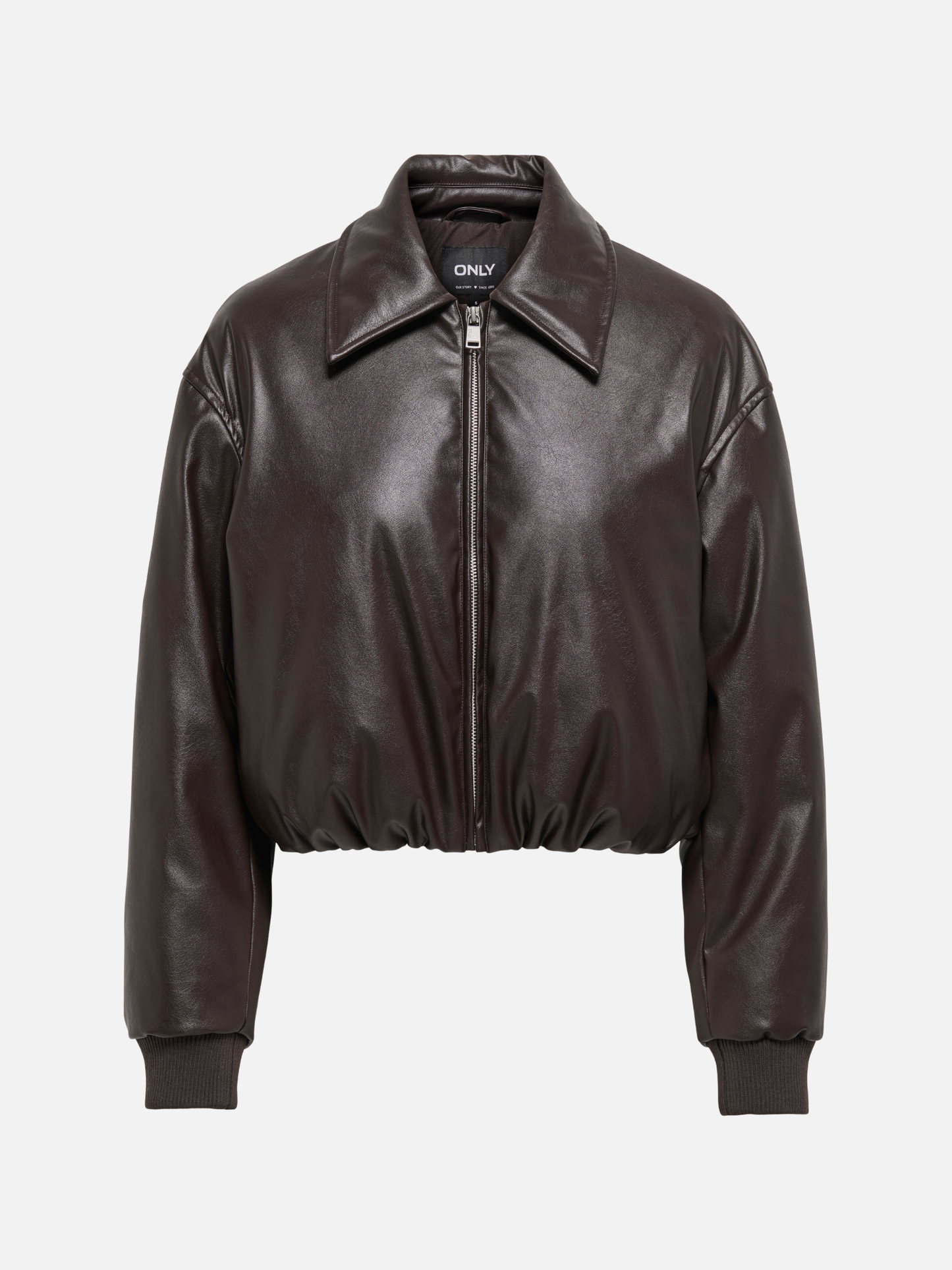 ONLY - Marie Faux Leather Puffer Jacket -