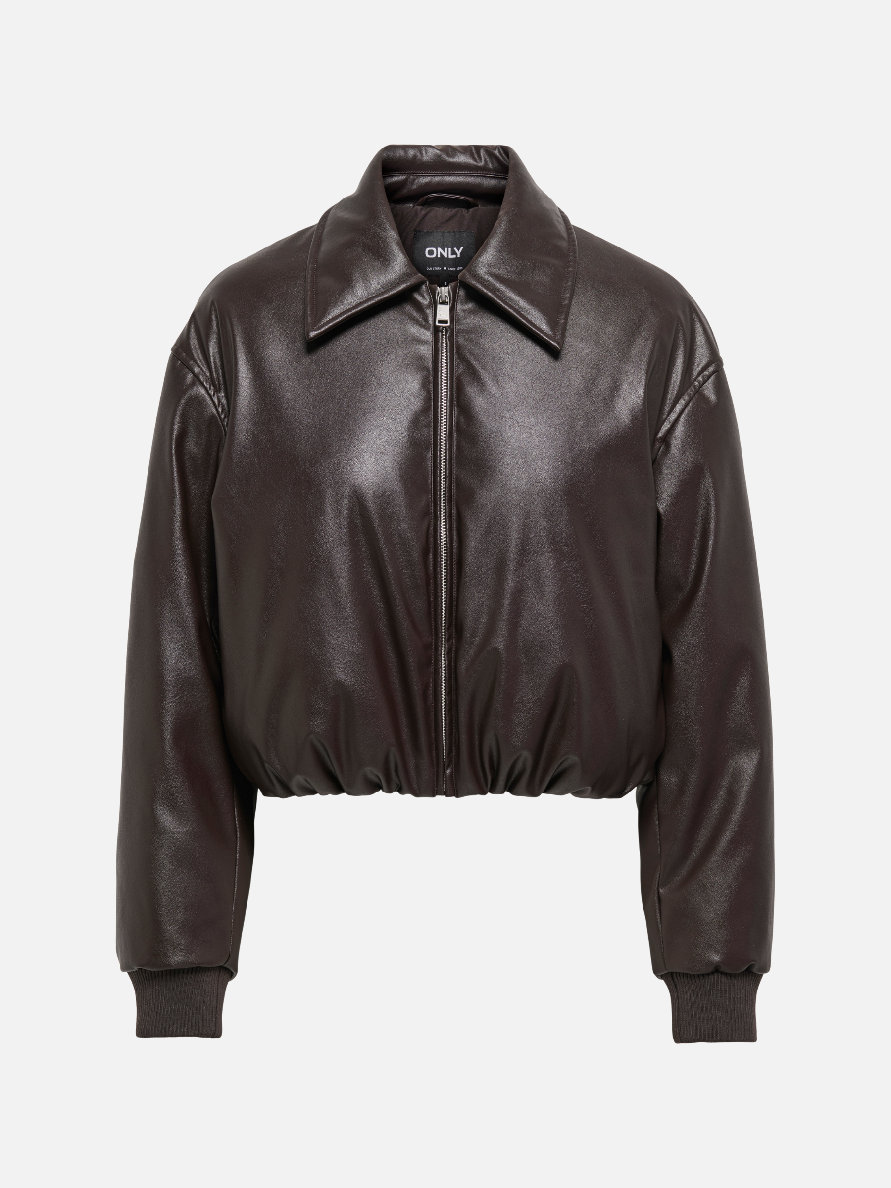 ONLY - Marie Faux Leather Puffer Jacket -