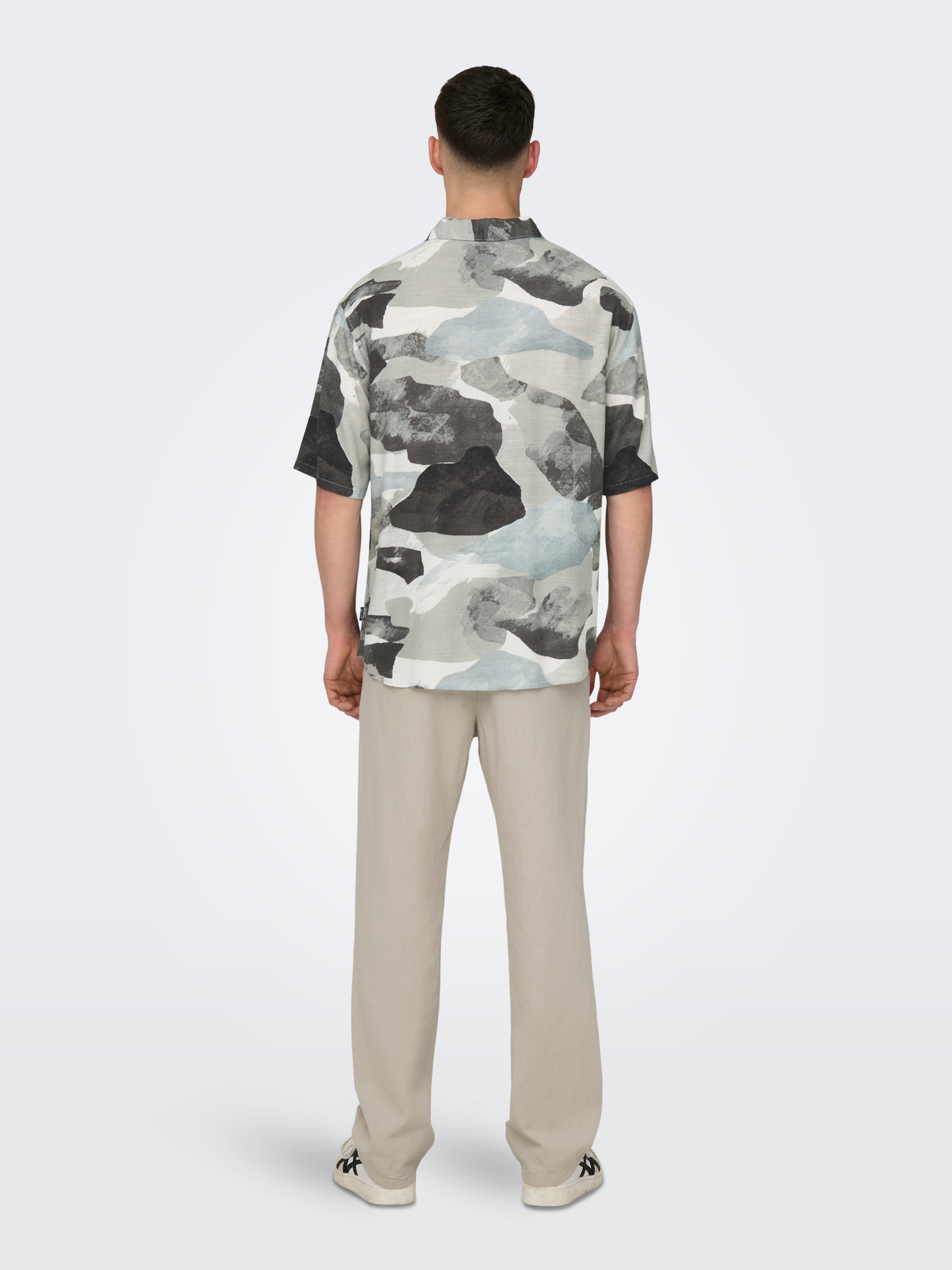 ONLY & SONS-Bud Life Short Sleeve Shirt-Surf Spray