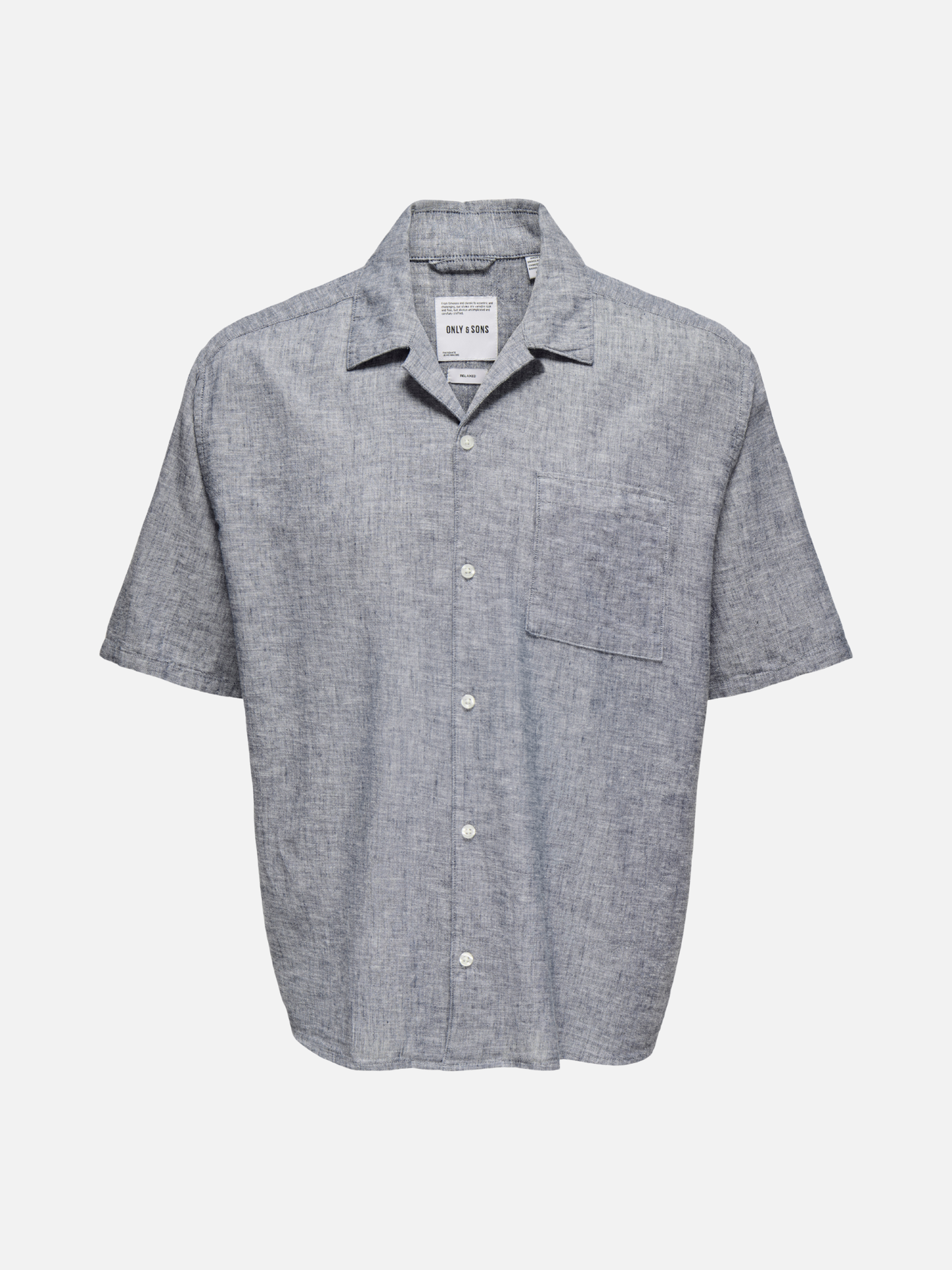 ONLY & SONS-Caiden Resort One Pocket Shirt-Dress Blues