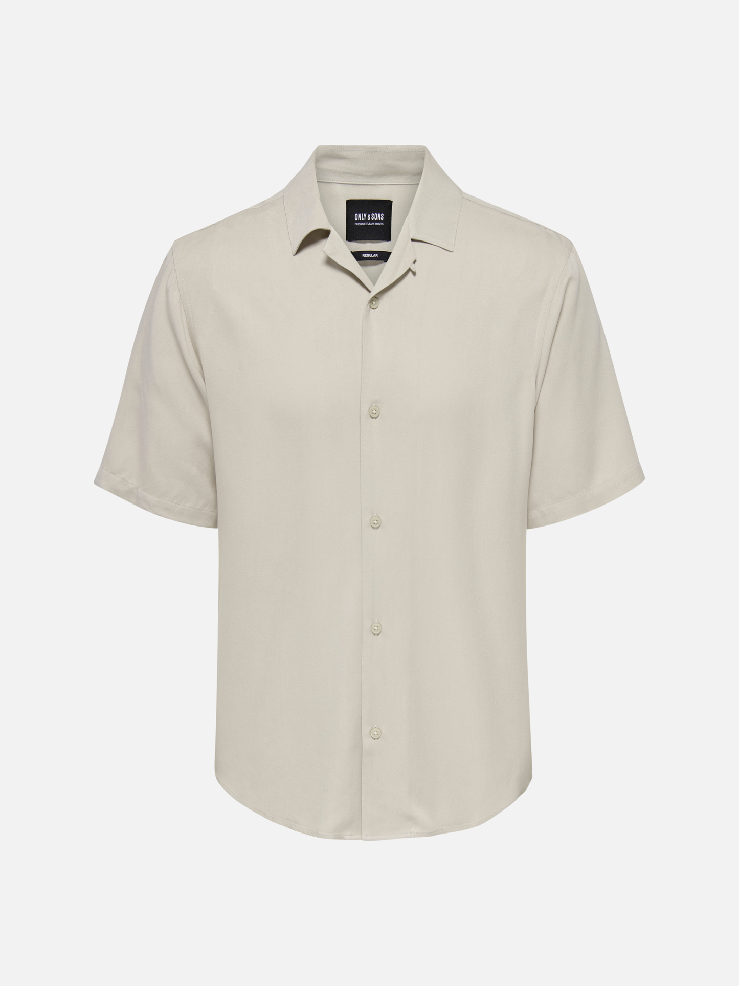 ONLY & SONS-Dash Short Sleeve Shirt-Silver Lining