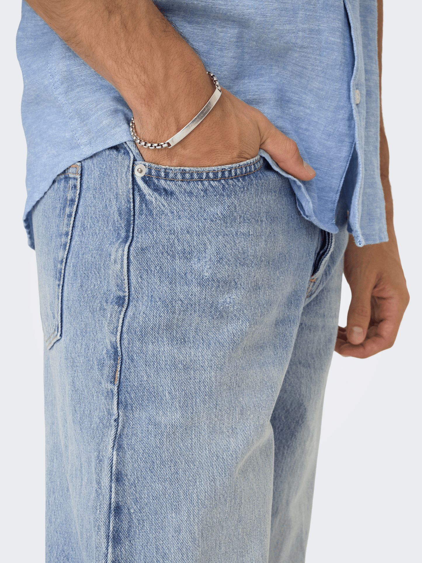 ONLY & SONS - Fade Loose Twist Denim