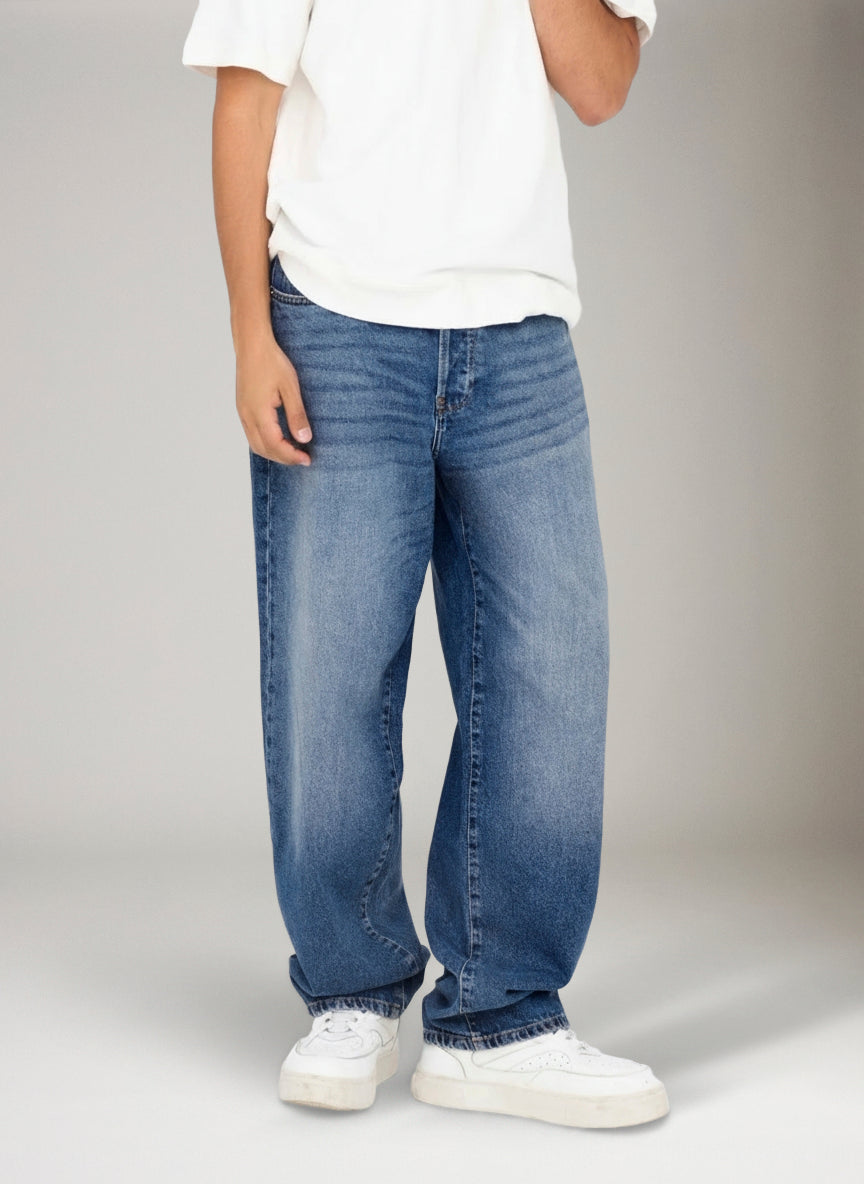 ONLY & SONS - Fade Loose Tai Denim Jeans -