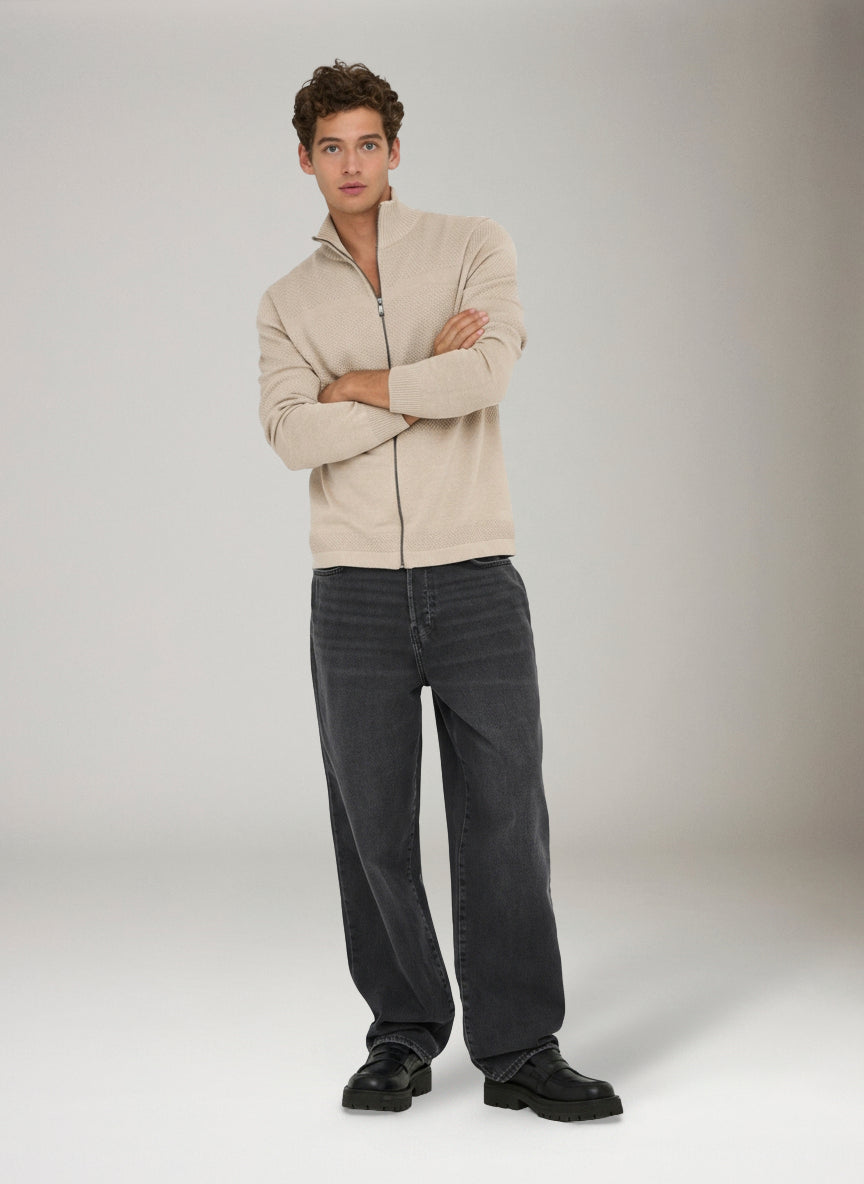 ONLY & SONS - Fade Loose Tai Denim Jeans - Washed Black