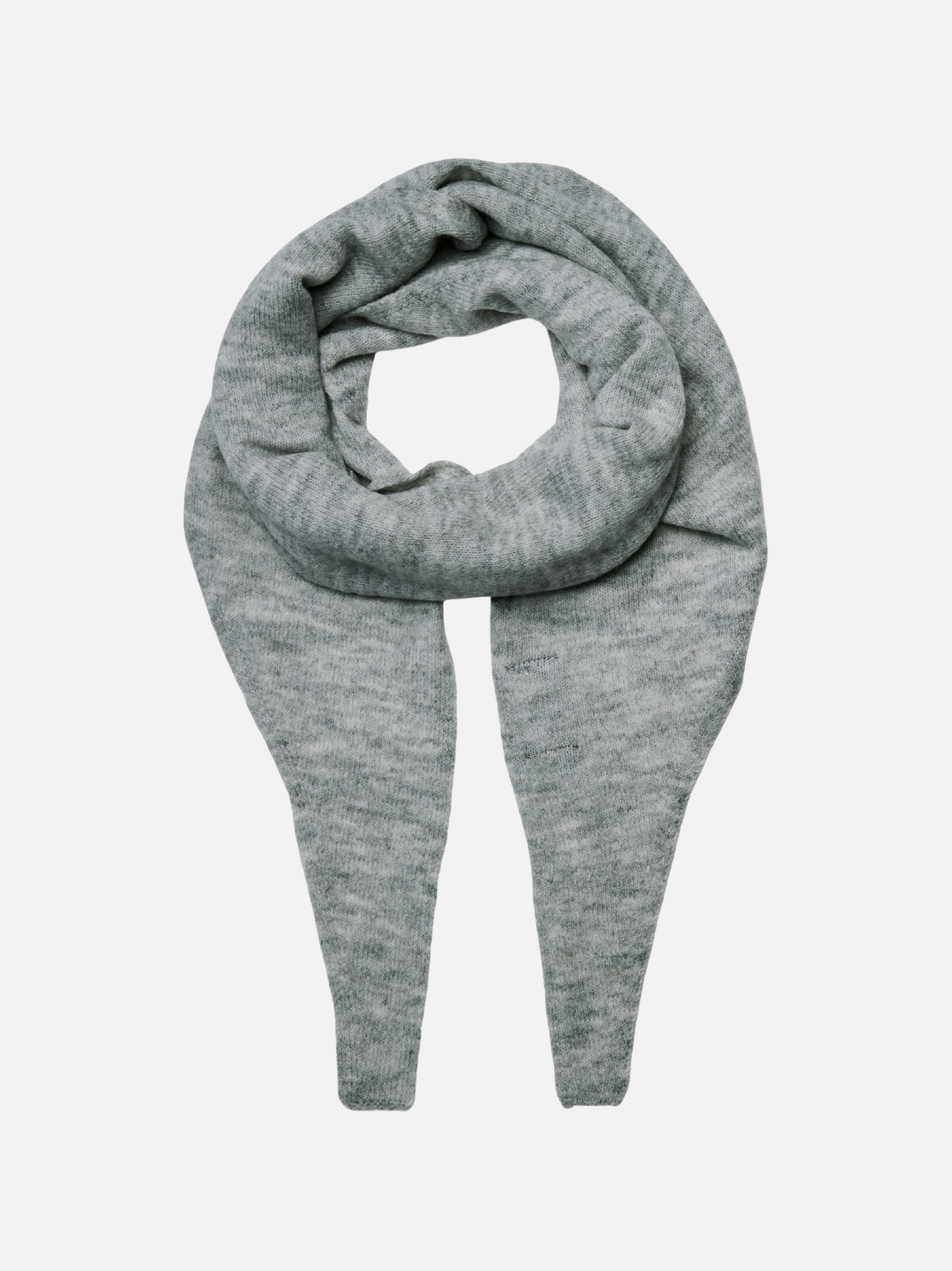 PIECES - Juliana Triangle Scarf - Light Grey Melange