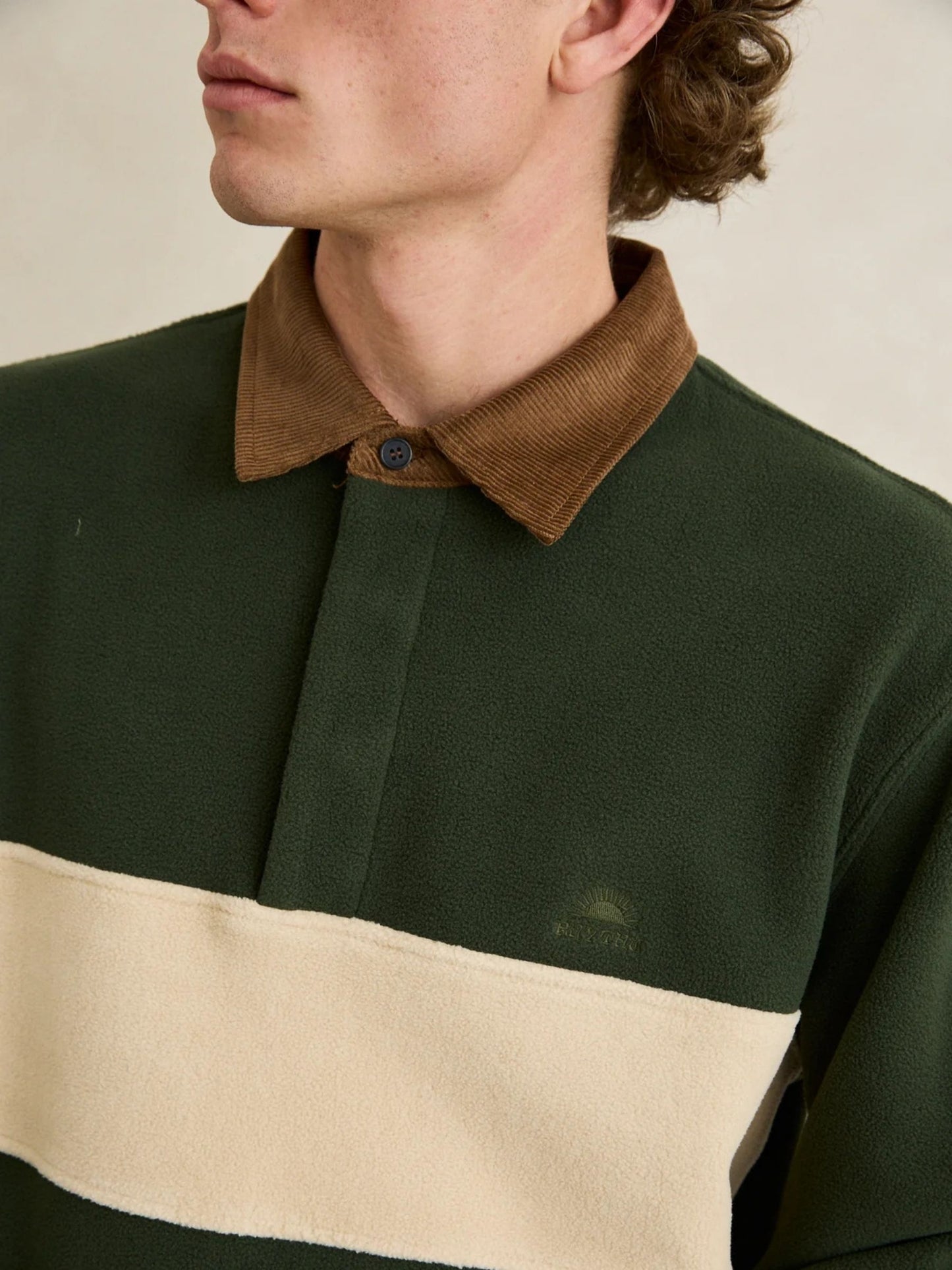 RHYTHM - Awake Polar Fleece Polo Shirt -