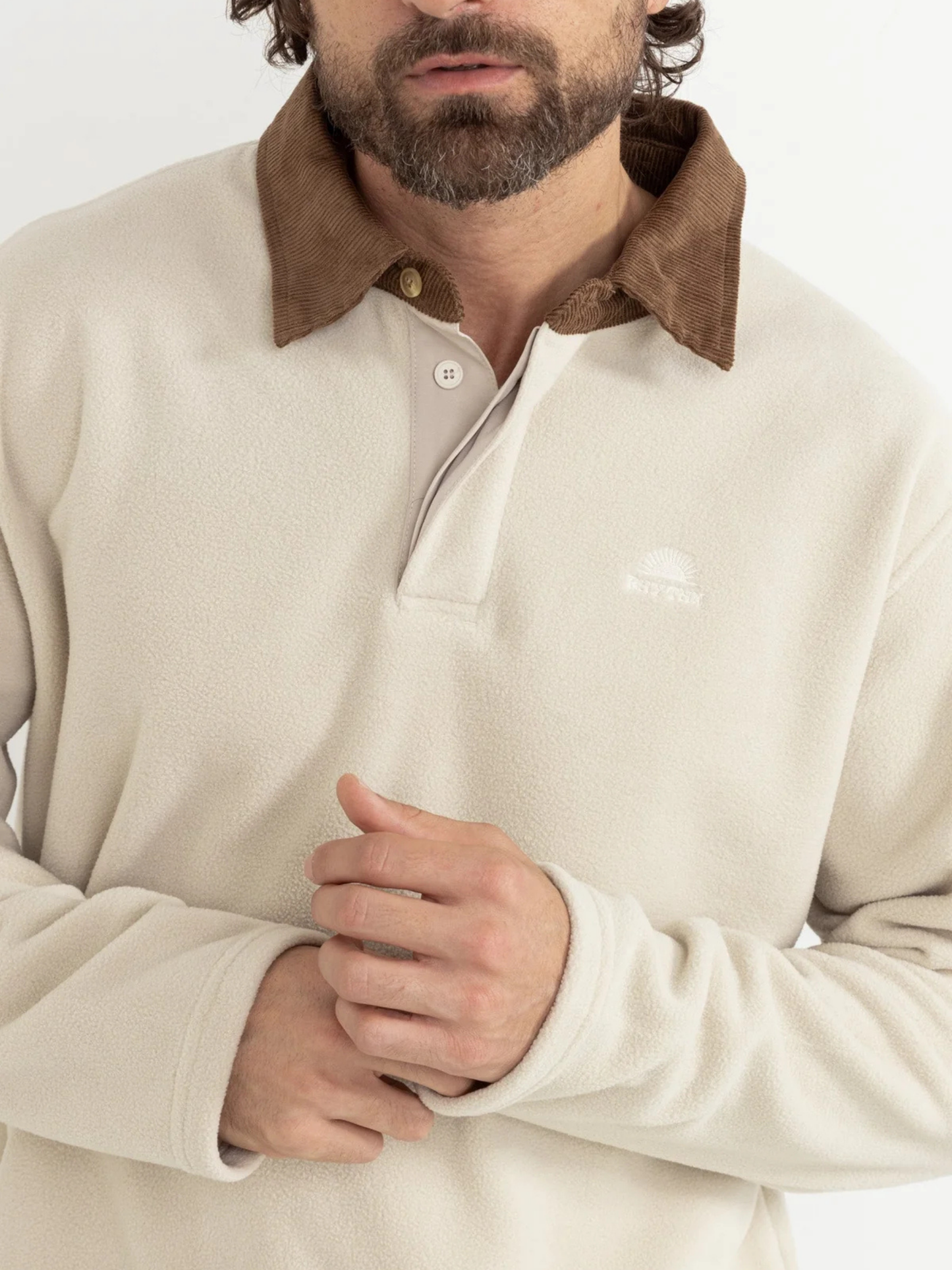 RHYTHM - Awake Polar Fleece Polo Shirt -