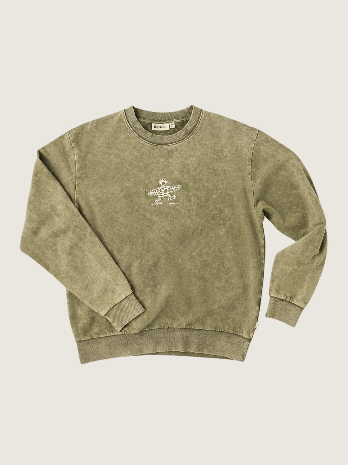 RHYTHM - Drifter Salt Wash Crewneck Sweatshirt -