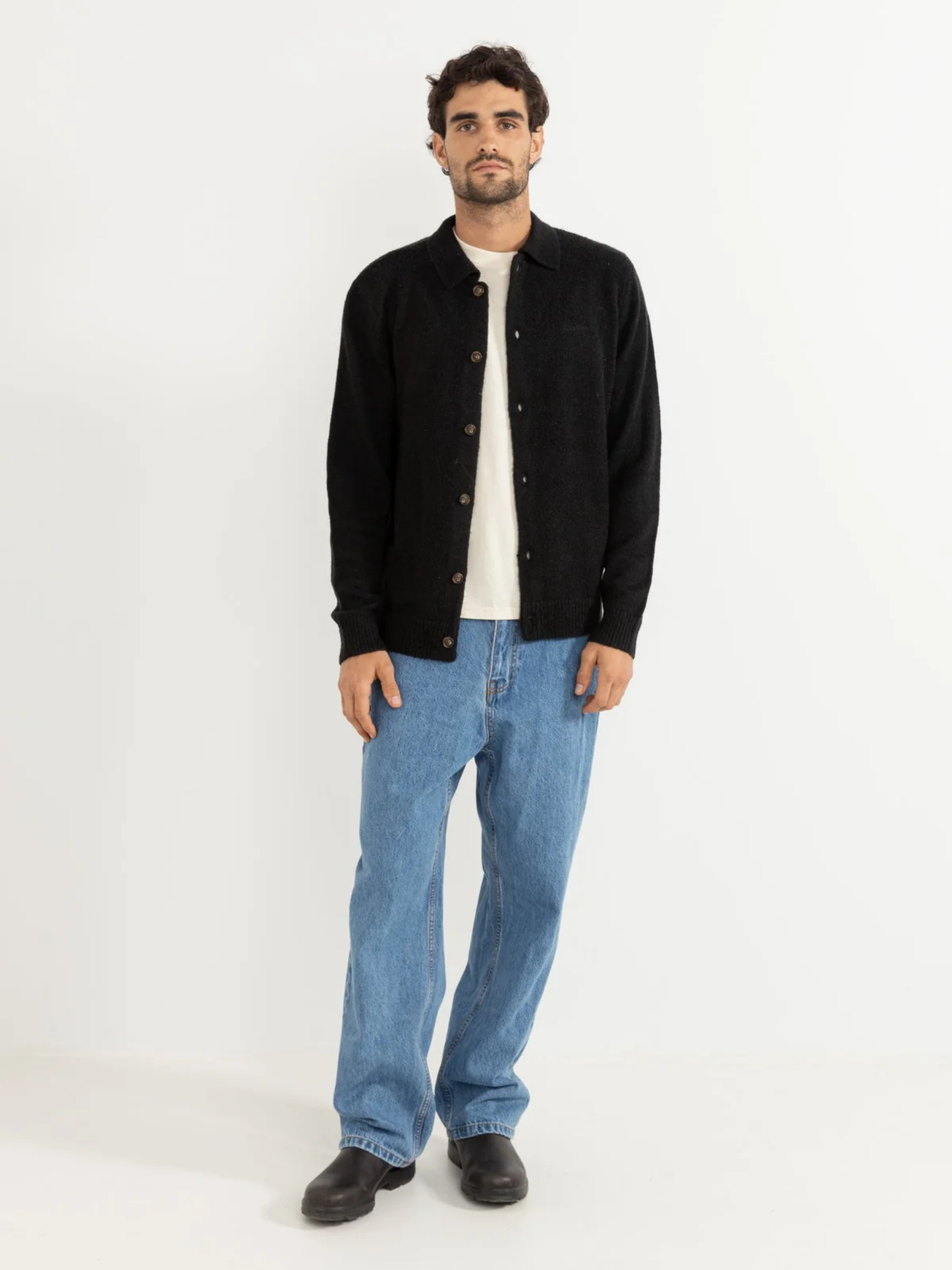 RHYTHM - Mohair Button Up Knit -