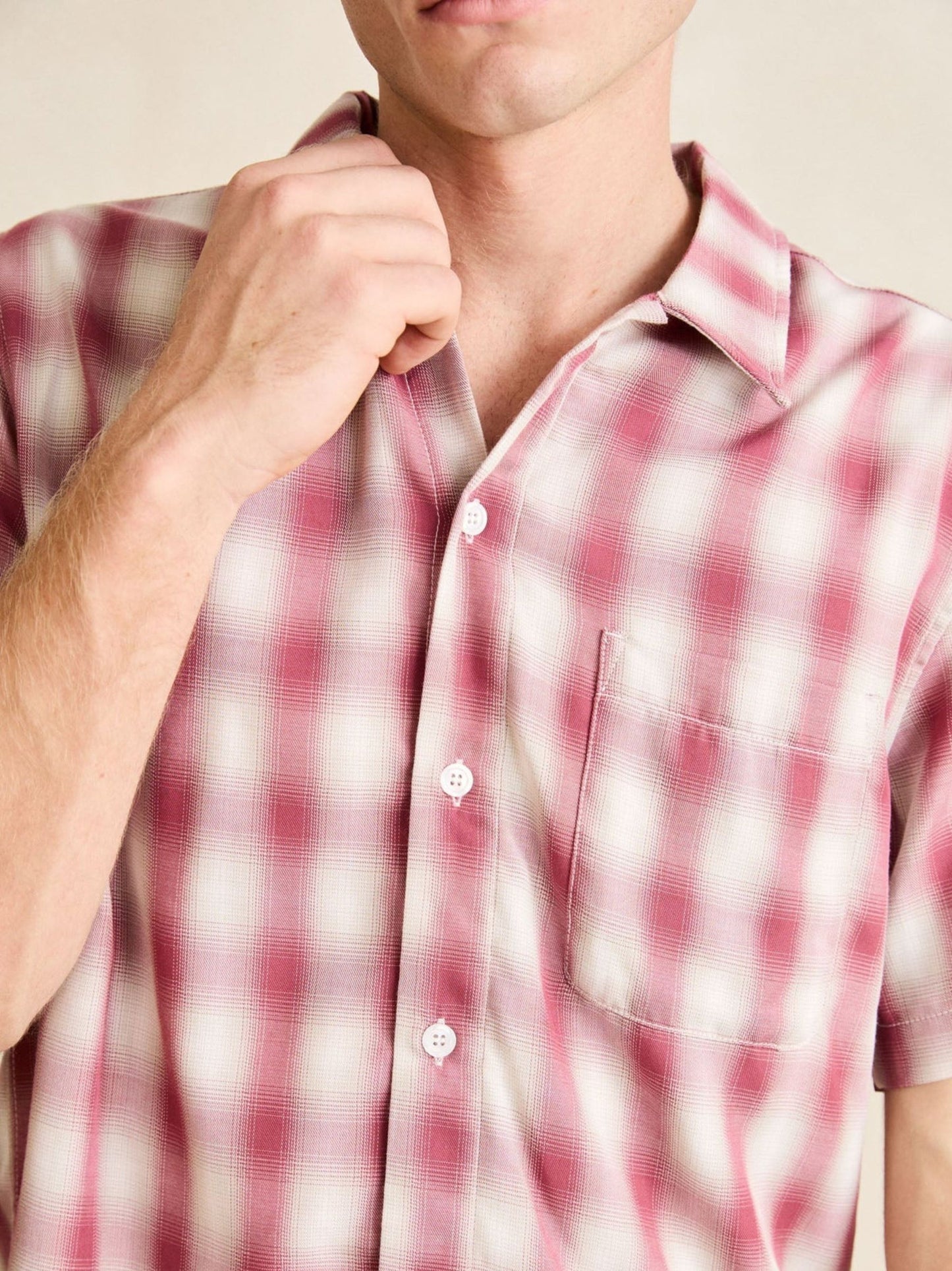 RHYTHM - Shadow Check Shortsleeve Shirt -
