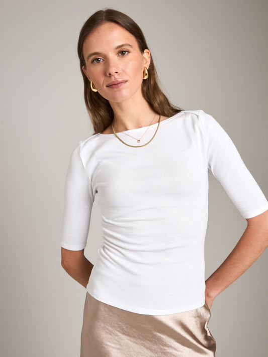 RIBBON LUXE - Cotton Stretch Eve Top