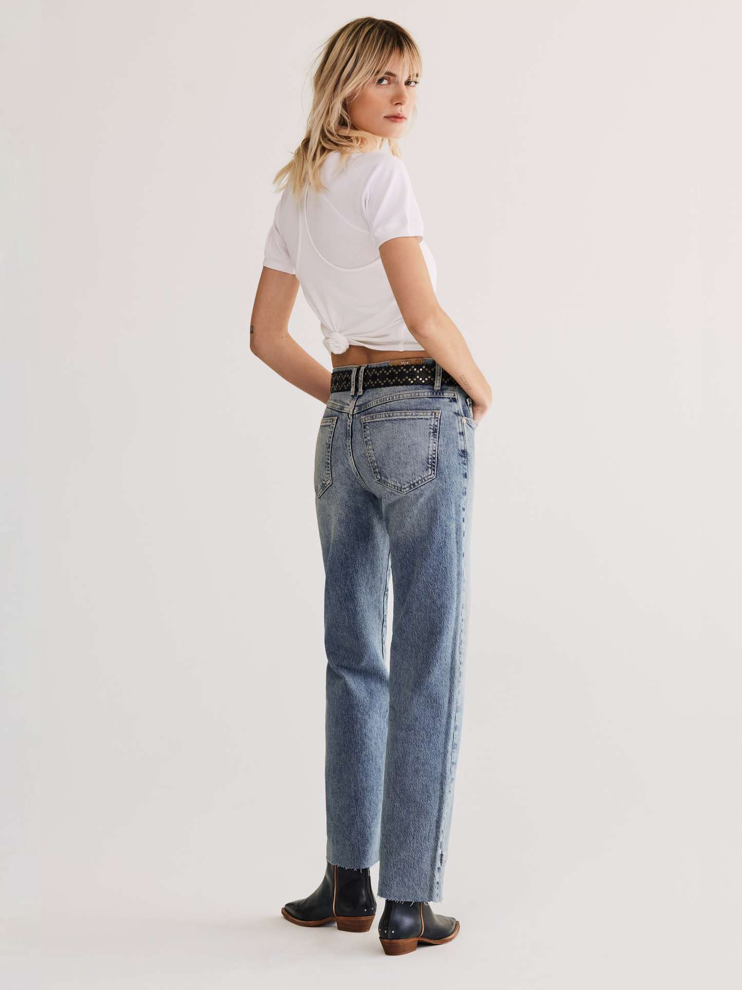 FREE PEOPLE-Risk Taker Straight Leg Jeans - Mantra-Mantra