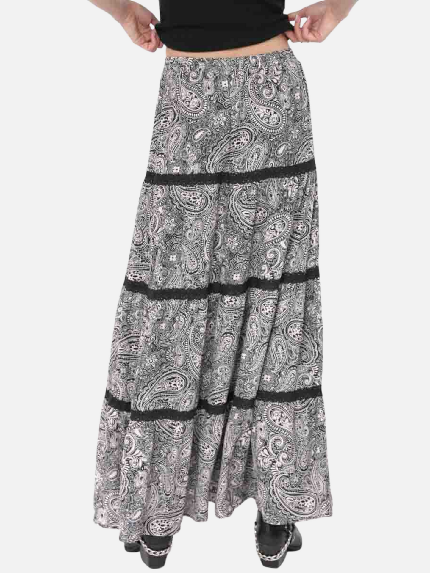 Cool Girl Tiered Maxi Skirt