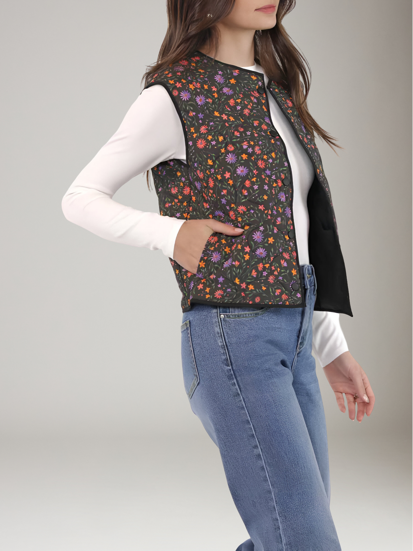 SADIE & SAGE - Garden Party Quilted Vest -
