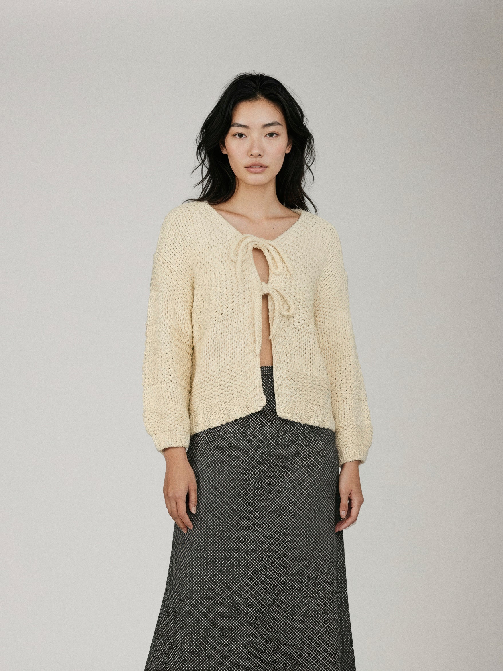 SADIE & SAGE - Iggy Chunky Tie Front Cardigan -