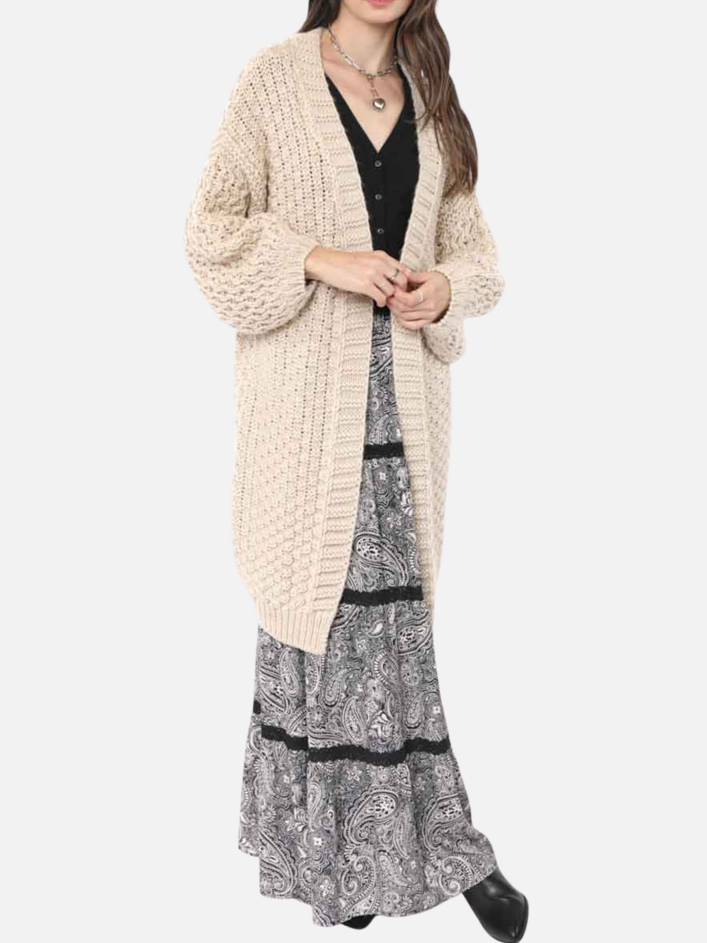 Iggy Chunky Long Cardigan