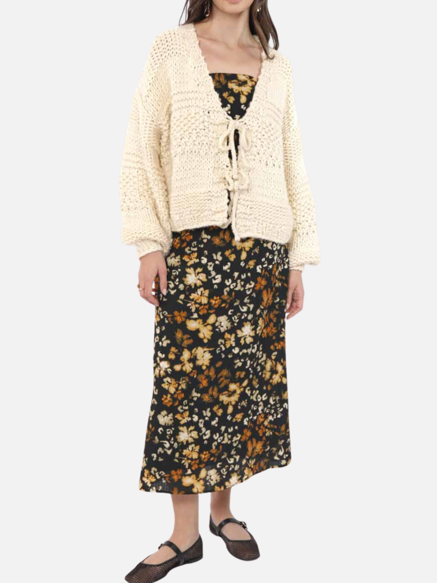 Iggy Chunky Tie Front Cardigan