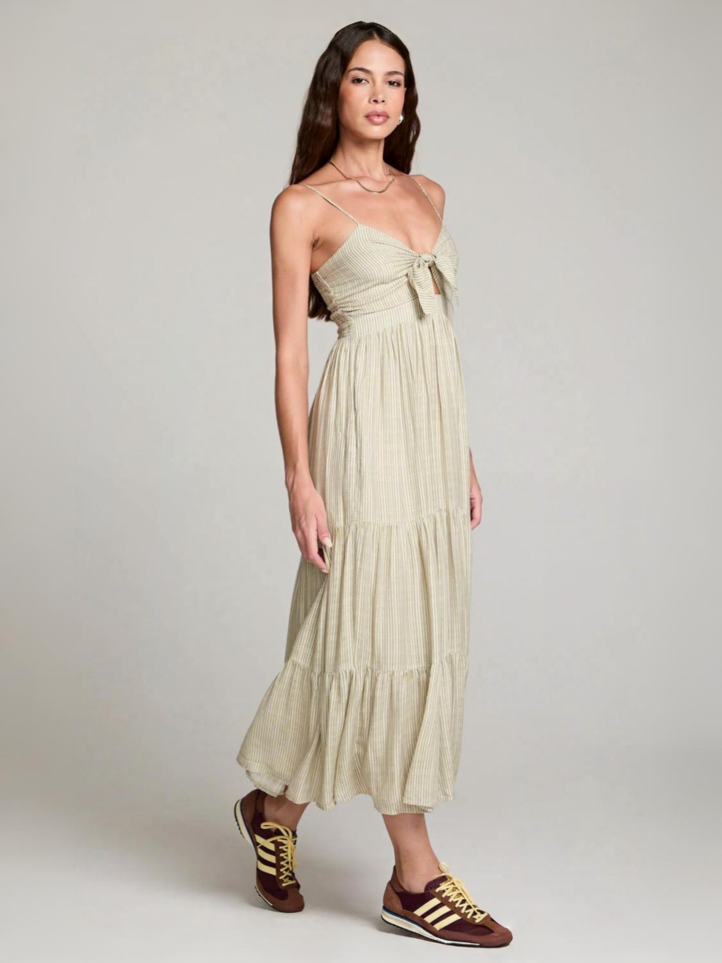 SALTWATER LUXE - Stein Stripe Midi Dress