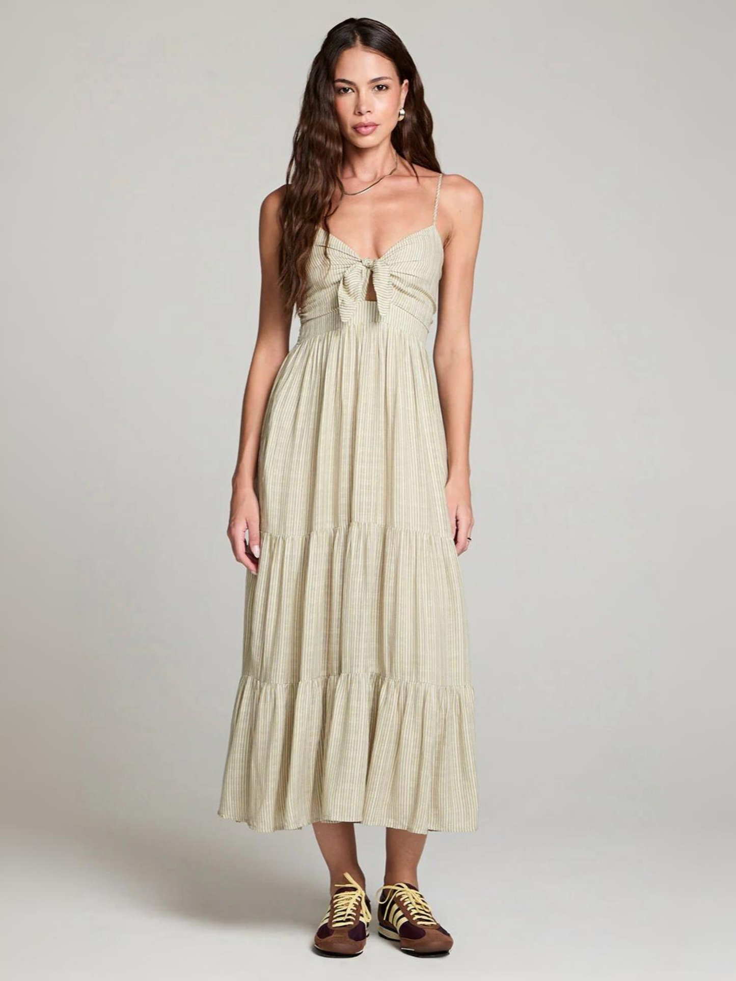 SALTWATER LUXE - Stein Stripe Midi Dress