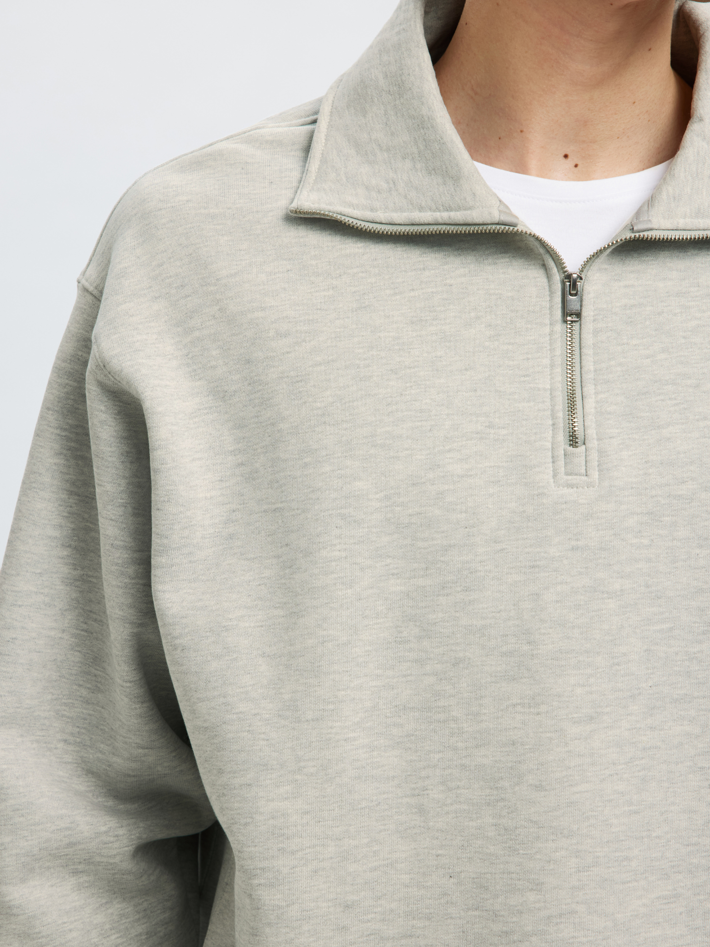 SELECTED - Aron Half Zip Sweatshirt -