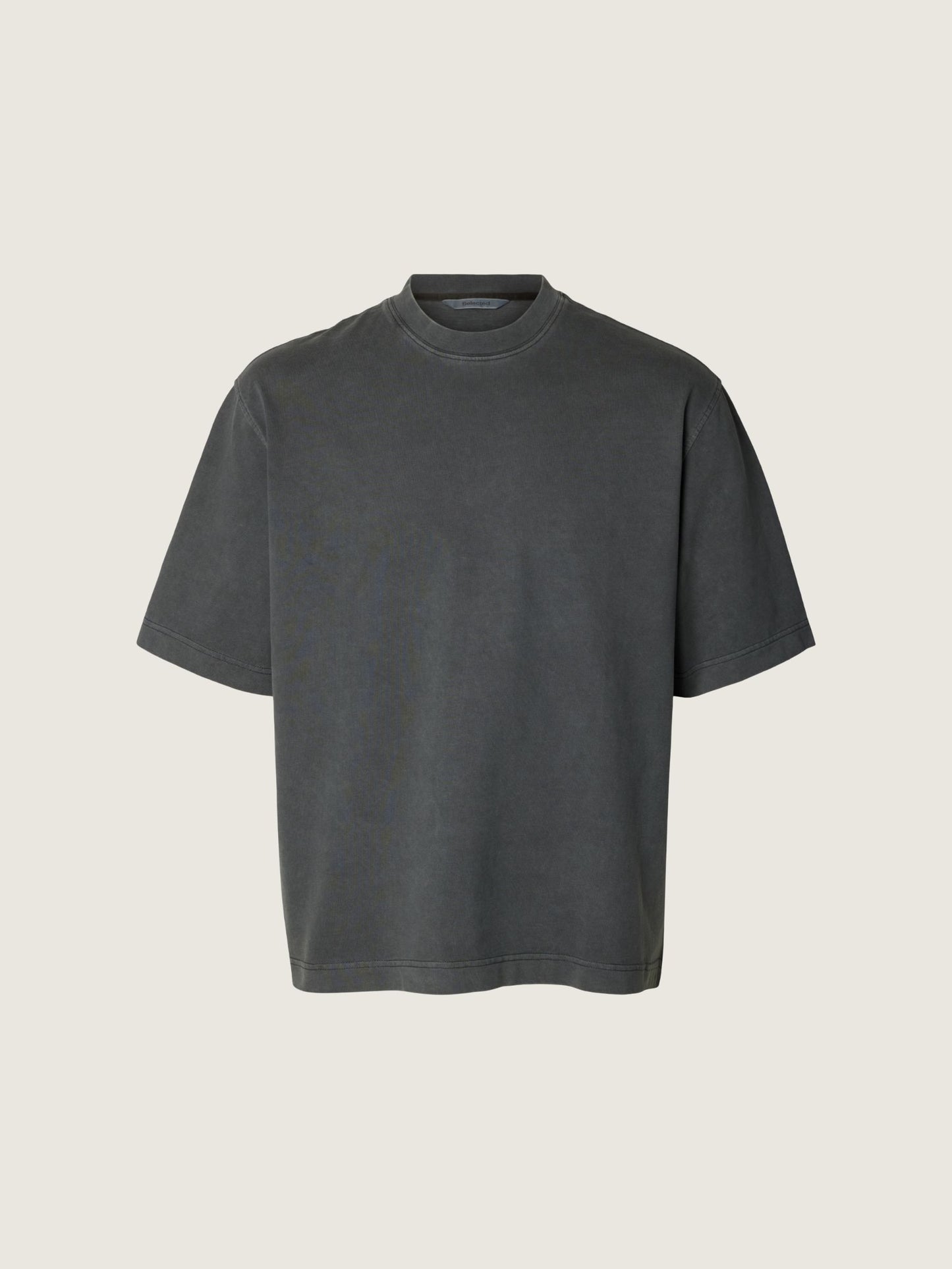 SELECTED - Cory Boxy Shortsleeve T-Shirt - Asphalt