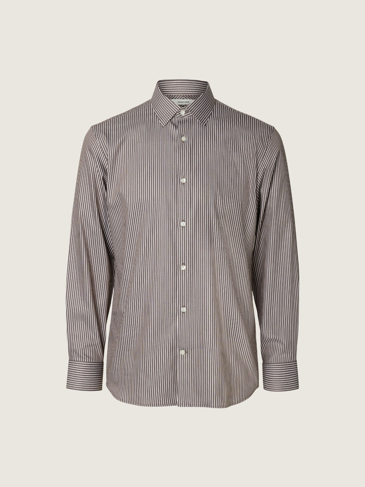 SELECTED - Slim Performance Striped Shirt -