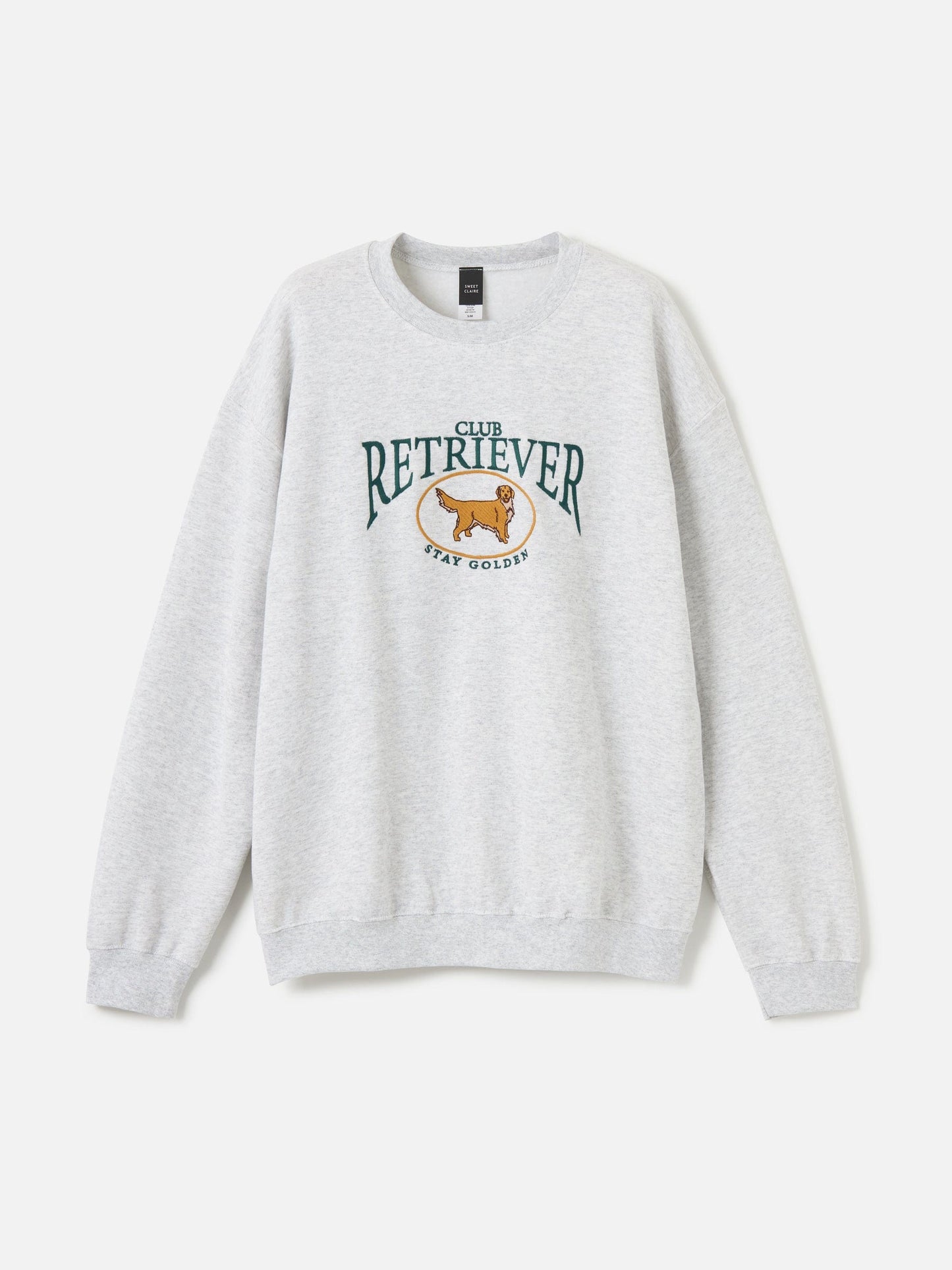 SWEET CLAIRE - Retriever Embroidered Sweatshirt
