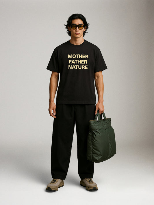 TEE LIBRARY - Mother, Father, Nature Boxy Tee -