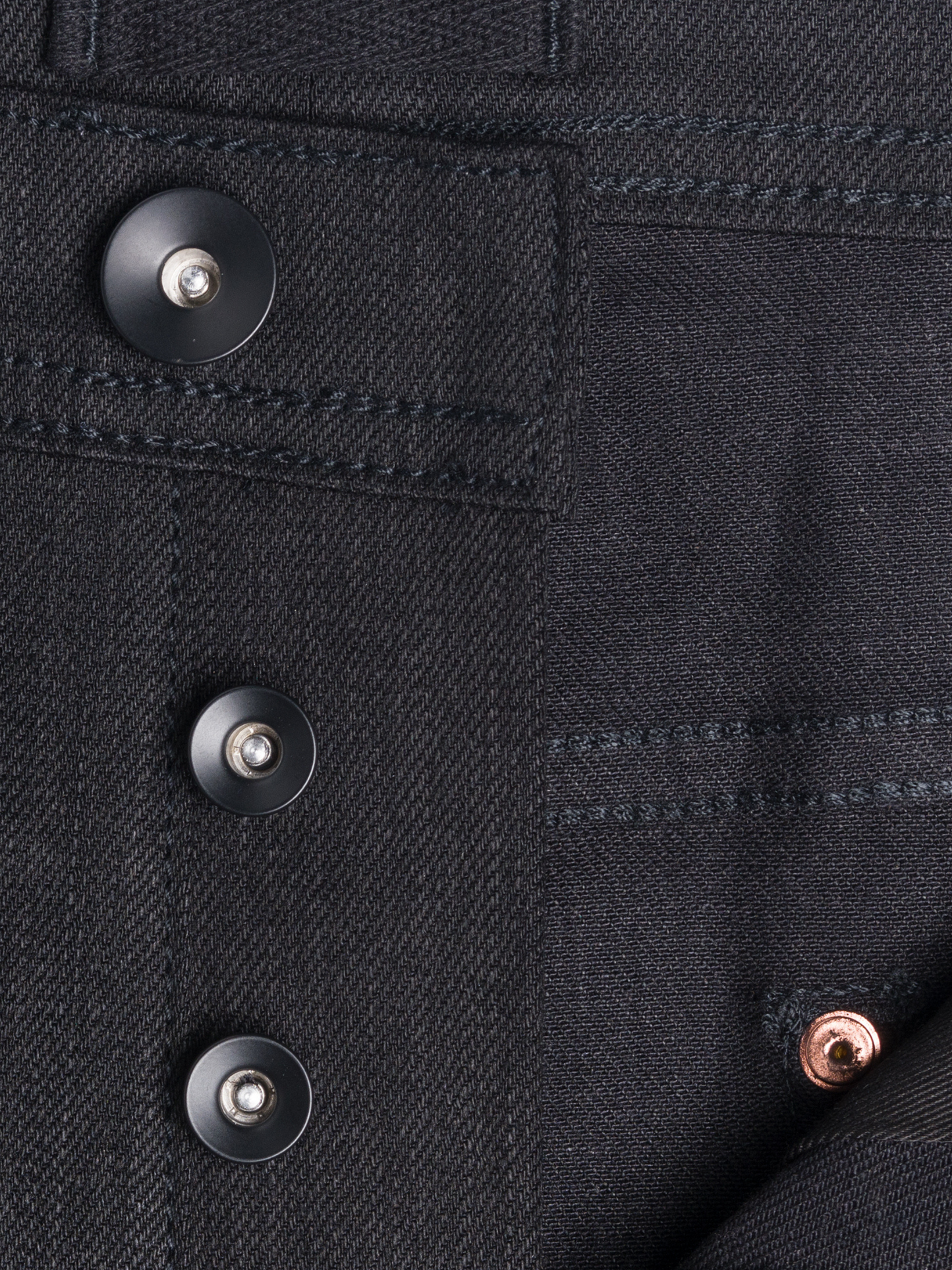 UNBRANDED - UB244 Tapered Stretch Selvedge - Black -