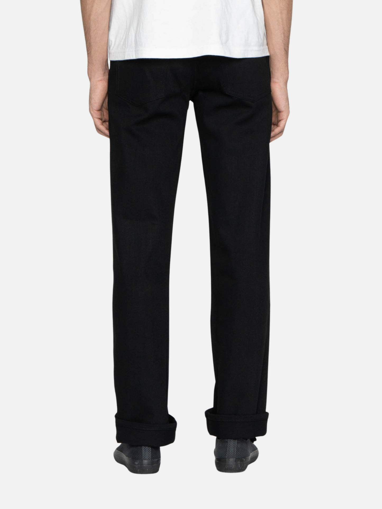 UNBRANDED - UB744 Wide Straight Stretch Selvedge - Black -