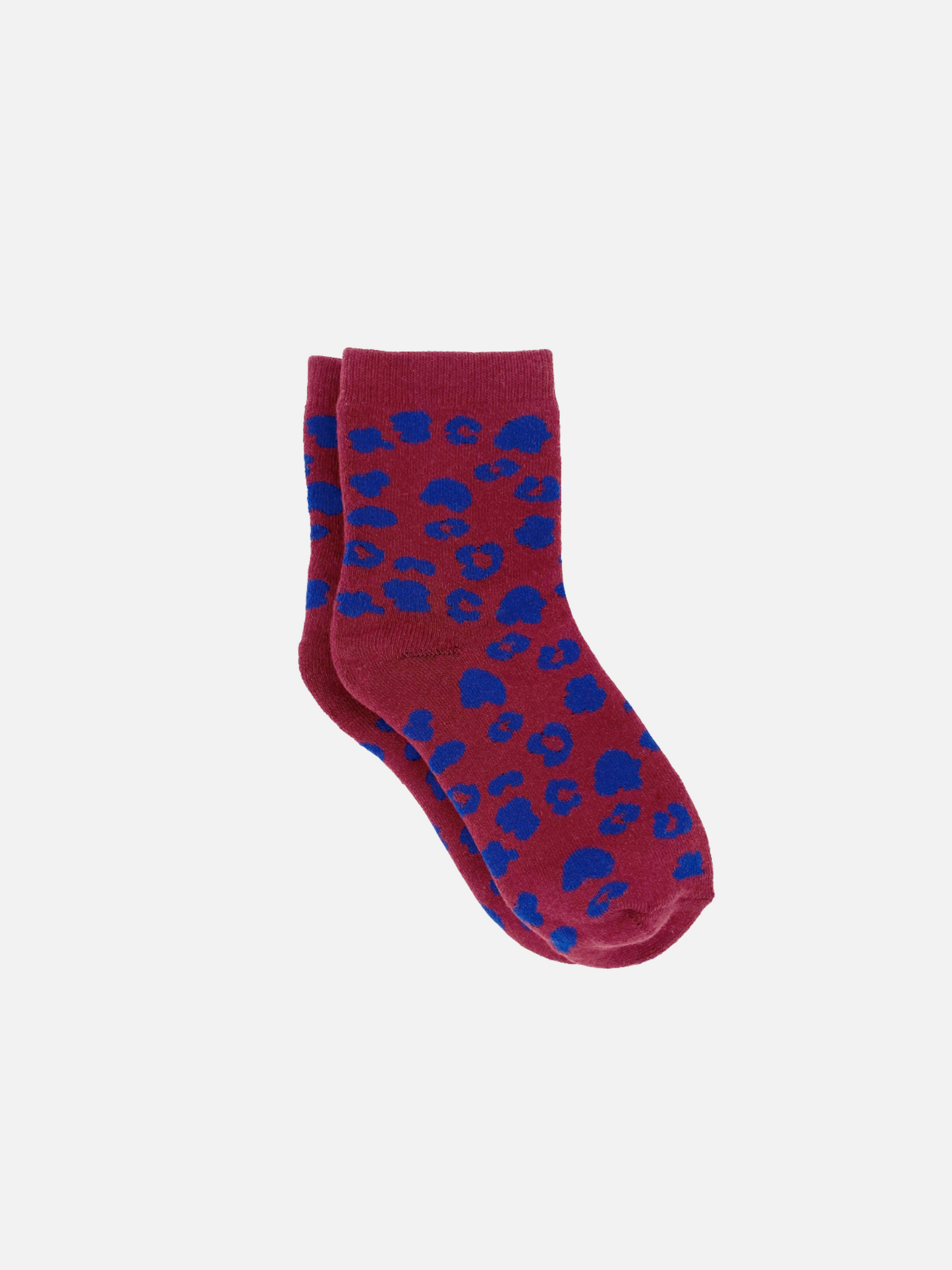 UNIFIED - Leopard Socks - Merlot